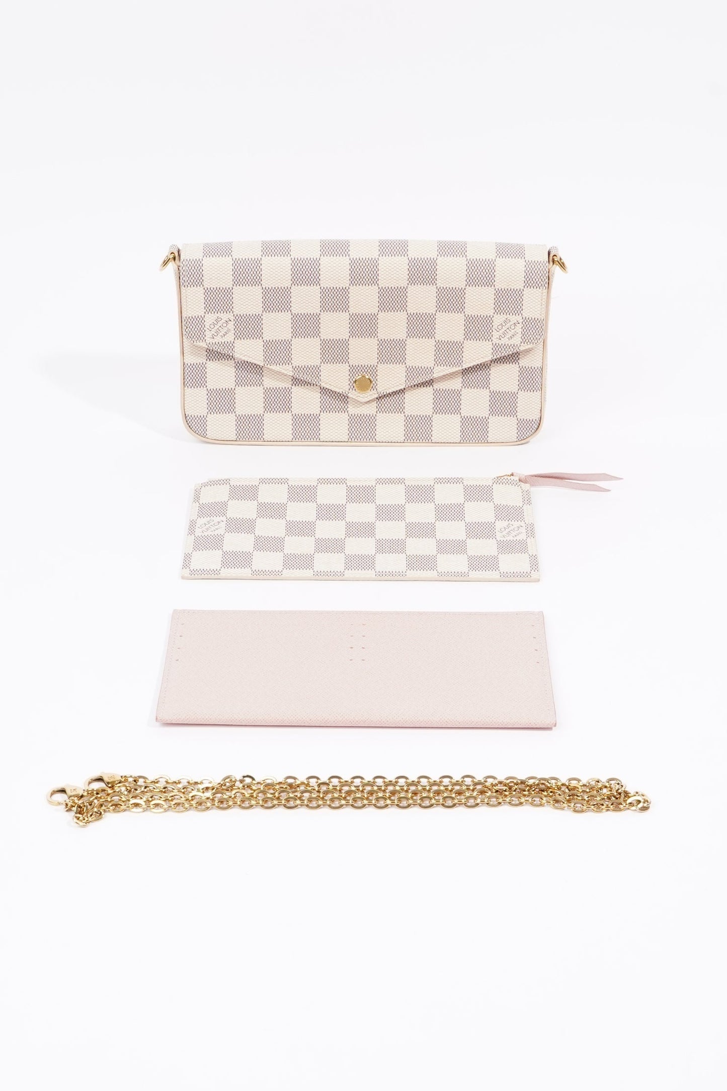 Louis Vuitton Felicie Pochette Damier Azur Canvas
