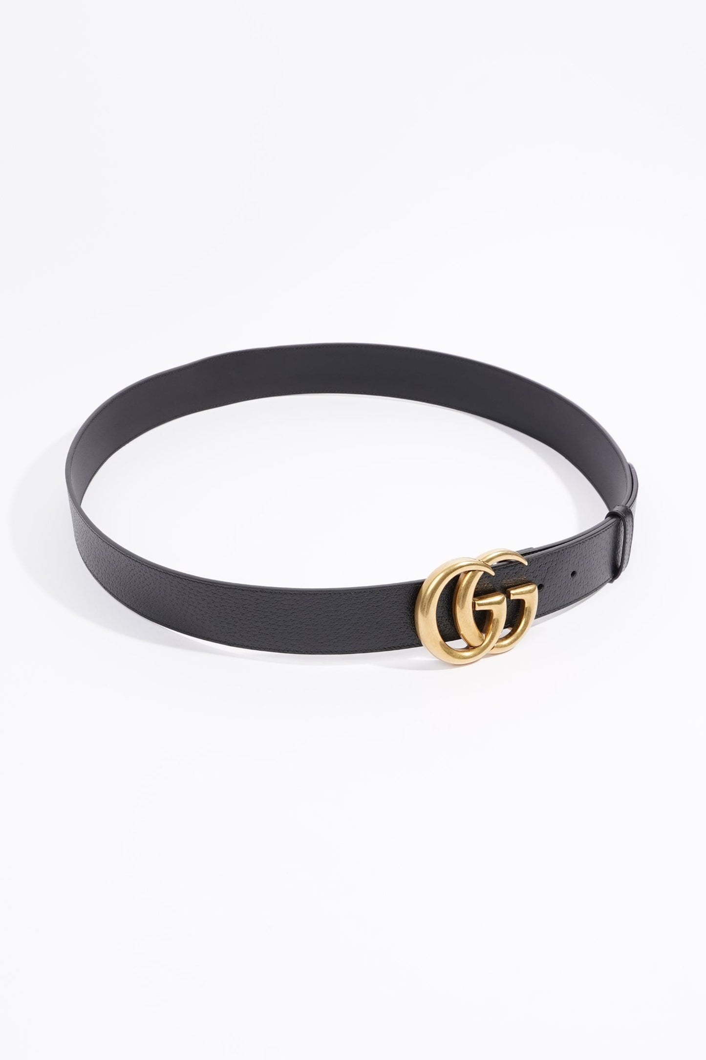 Gucci Womens Marmont Belt Black Leather 110cm - 44"