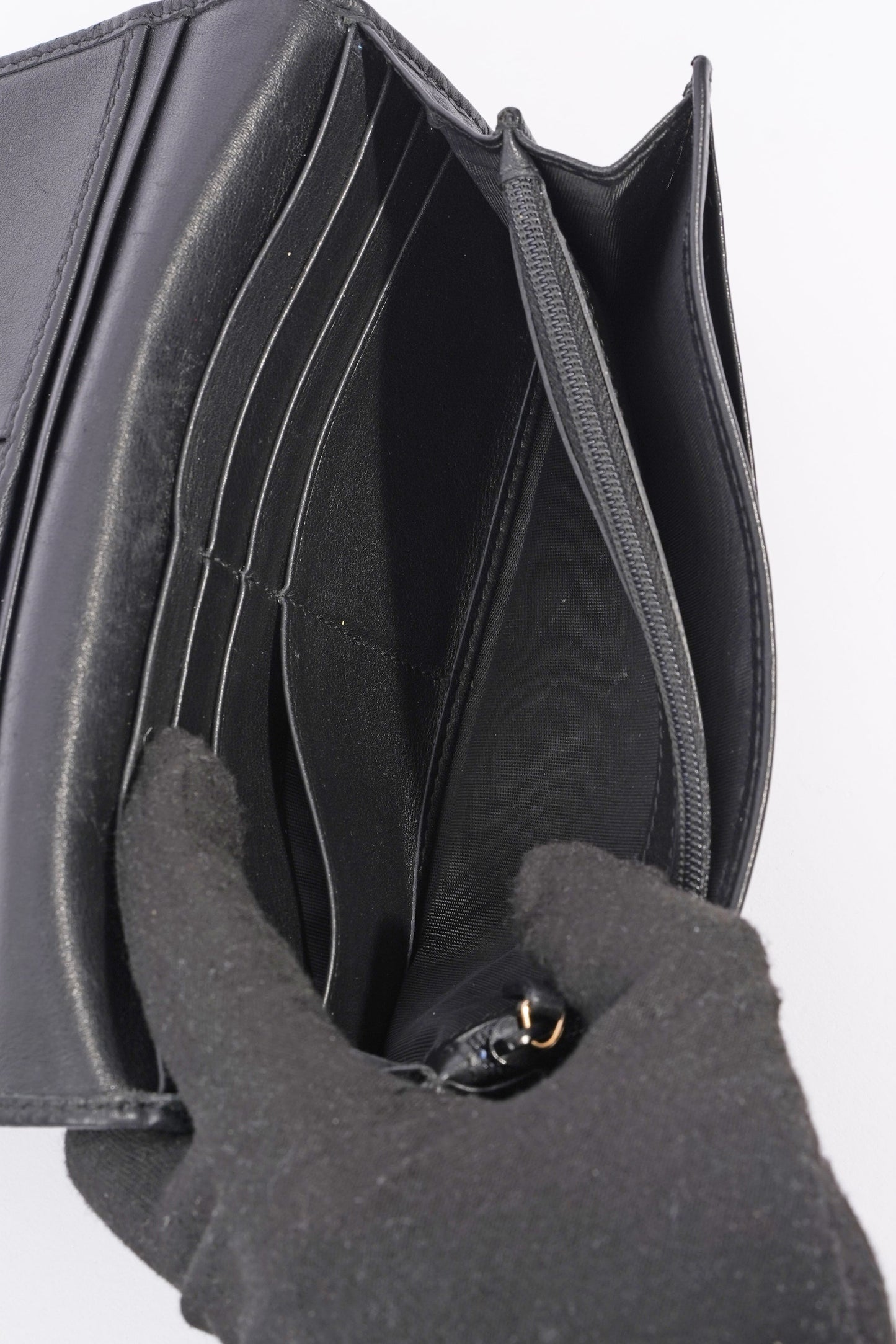 Gucci Bi-Fold Wallet Guccissima Black Leather