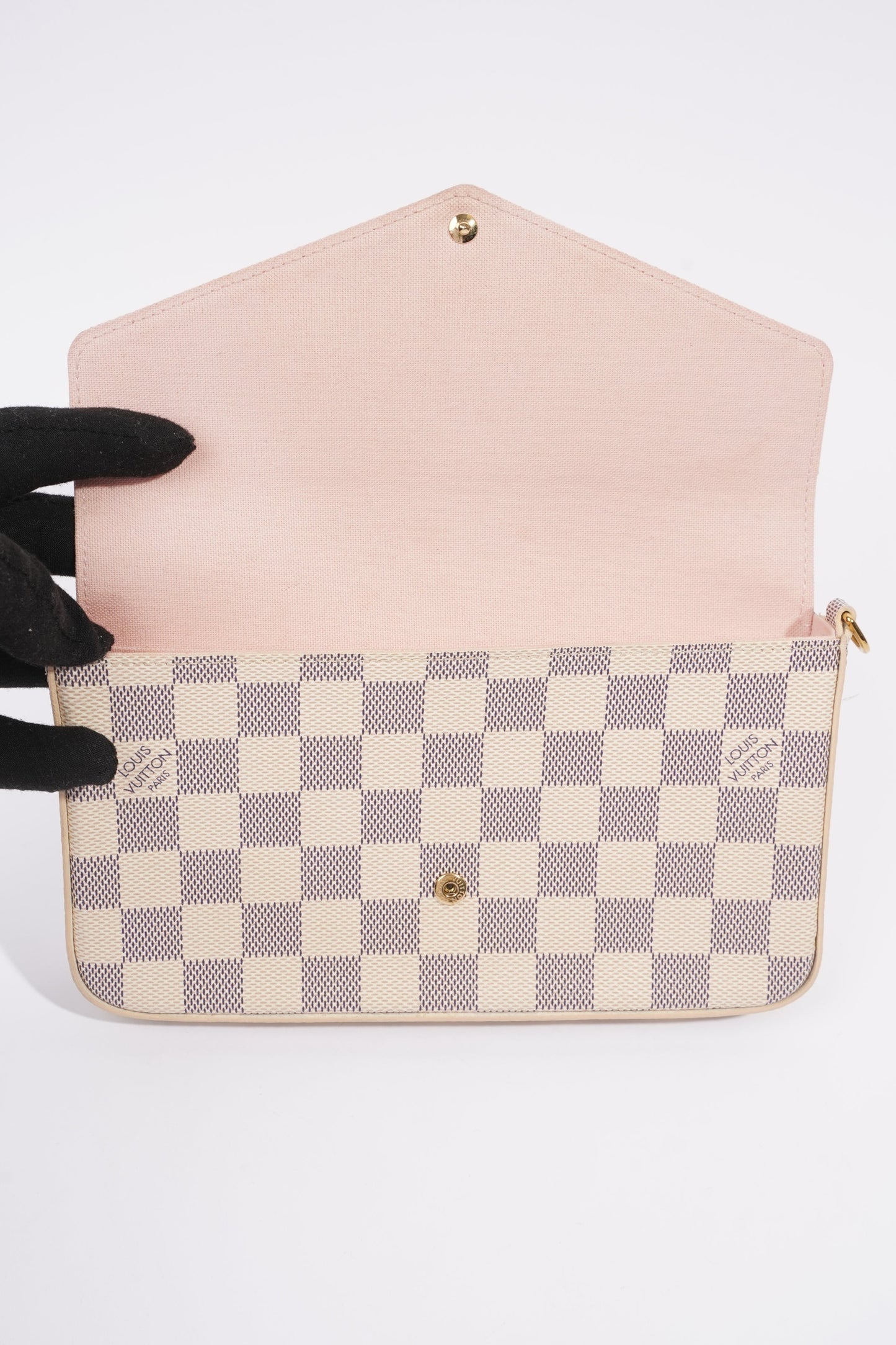 Louis Vuitton Felicie Pochette Damier Azur Canvas