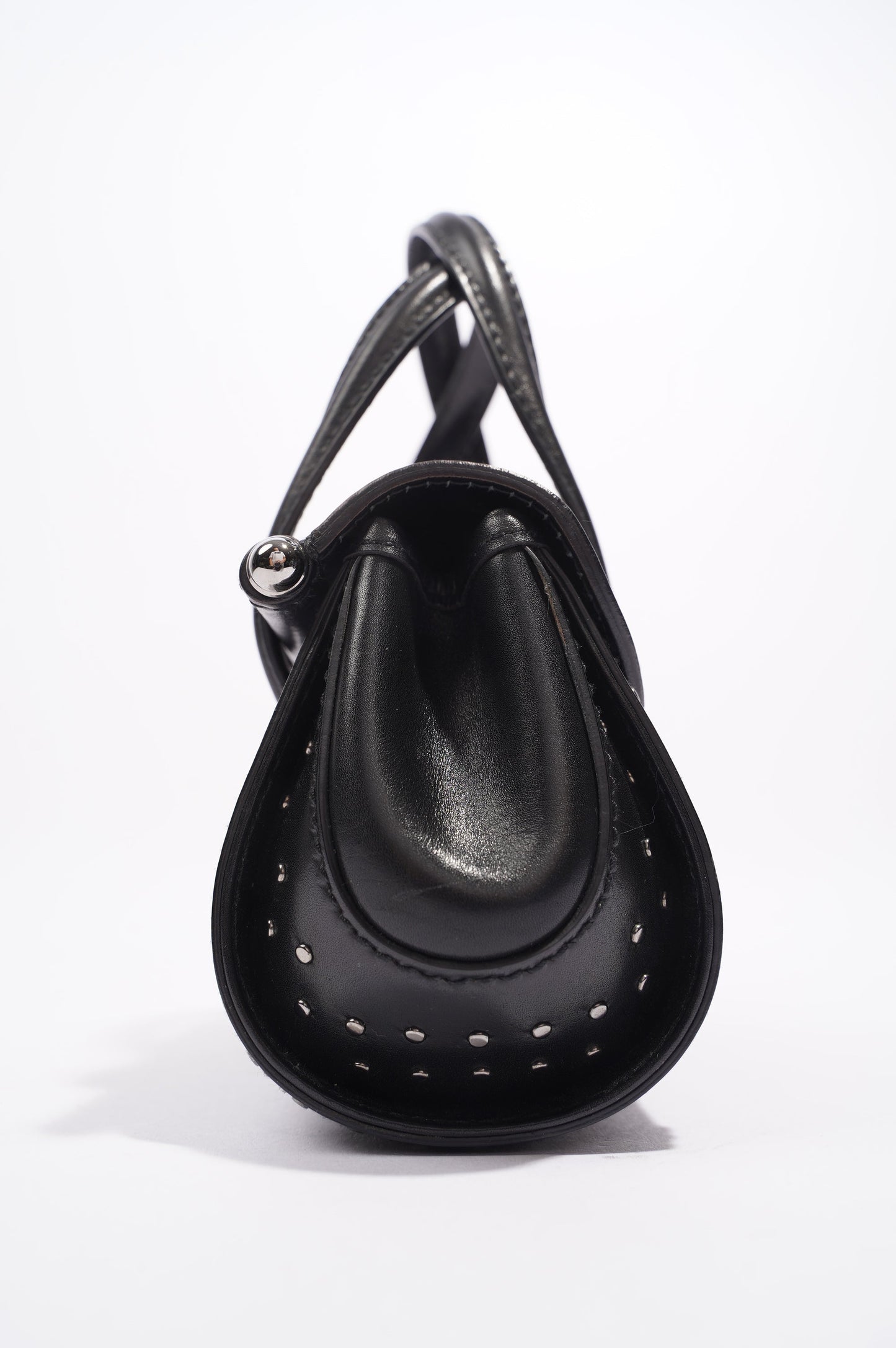 Gucci Womens Vintage Bamboo Top Handle Black