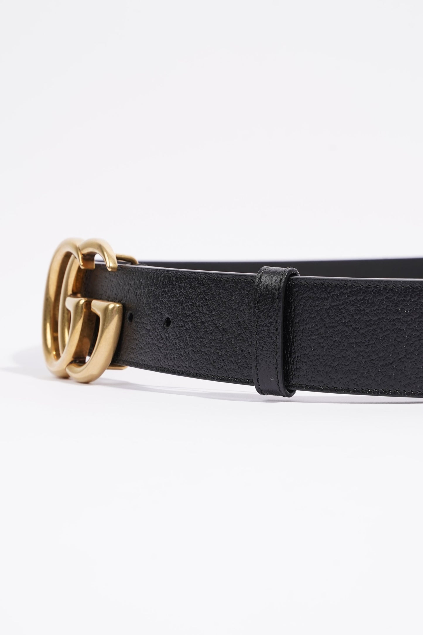 Gucci Womens Marmont Belt Black Leather 110cm - 44"