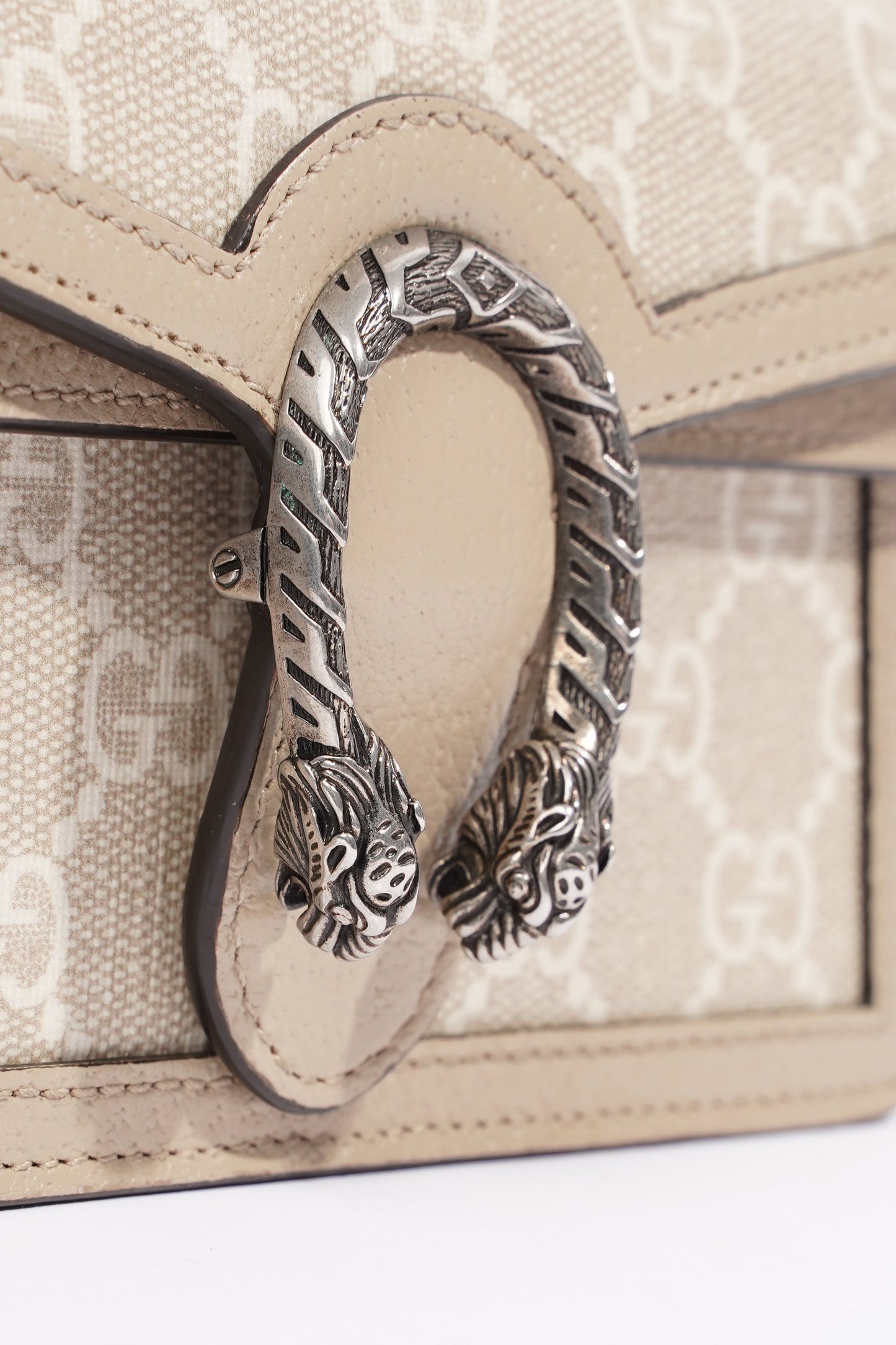 Gucci Dionysus GG Bag Monogram / Grey Canvas / Leather Super Mini