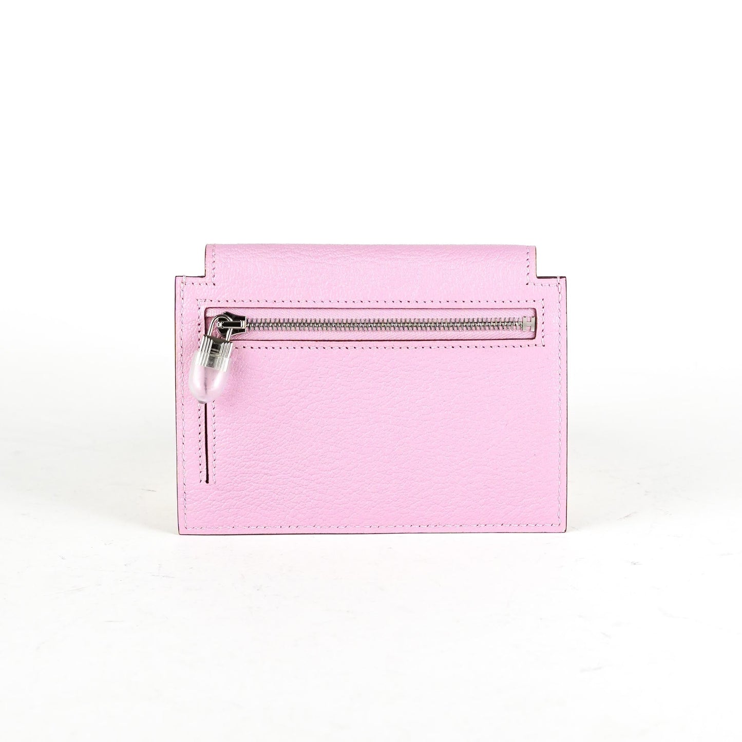 Hermes Kelly Compact Wallet Mauve Sylvestre