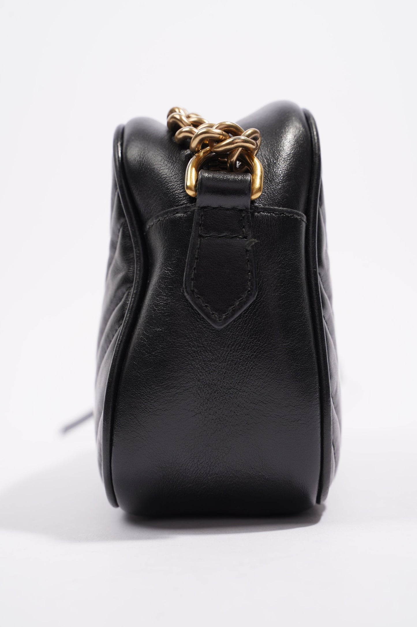 Gucci Womens Marmont Zip Black / Gold Small