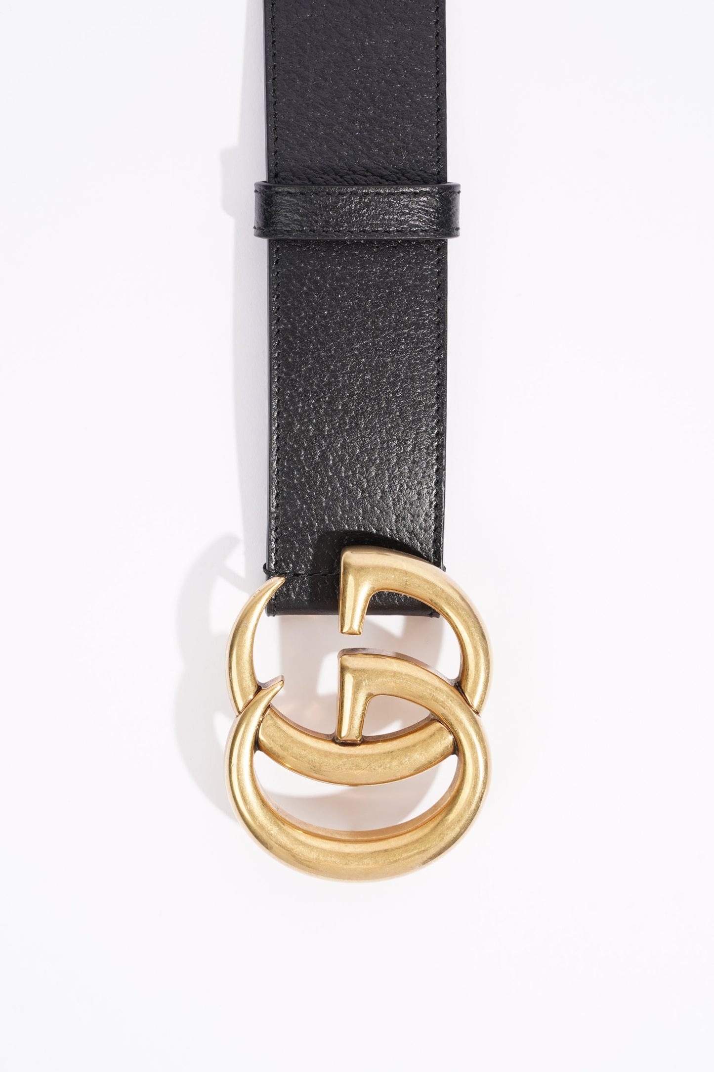 Gucci Womens Marmont Belt Black Leather 110cm - 44"