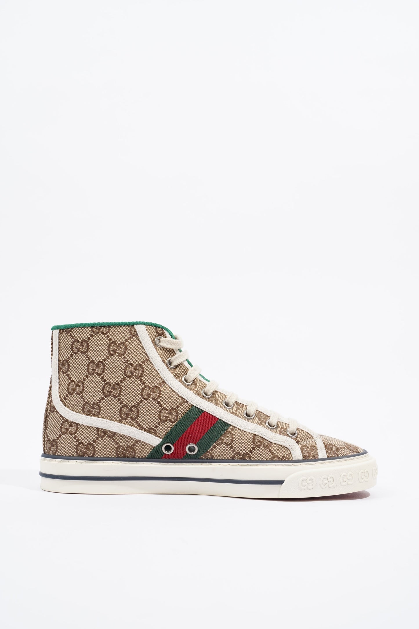 Gucci Tennis 1997 High Top Sneaker Supreme / Red / Green EU 38 / UK 5