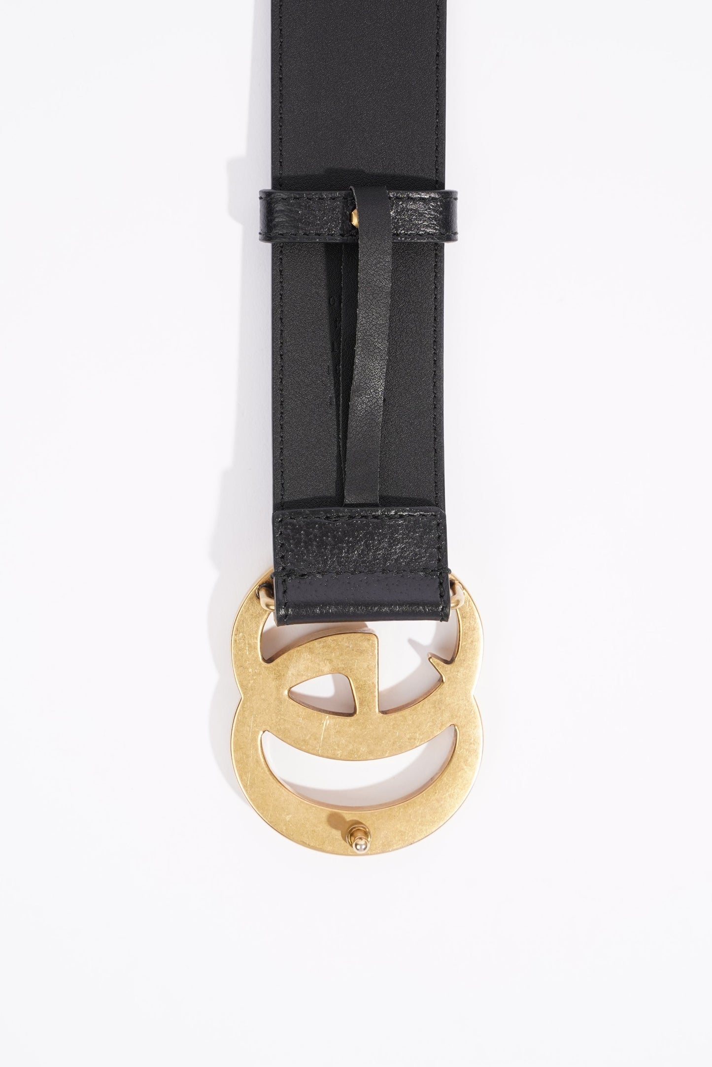 Gucci Womens Marmont Belt Black Leather 110cm - 44"