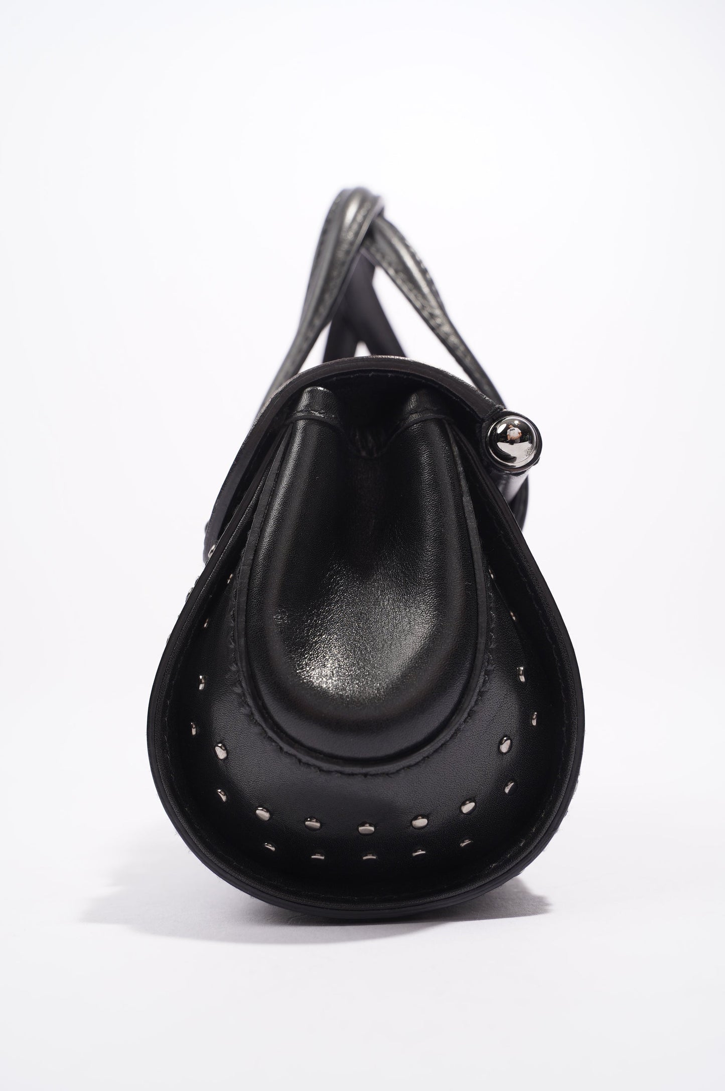 Gucci Womens Vintage Bamboo Top Handle Black