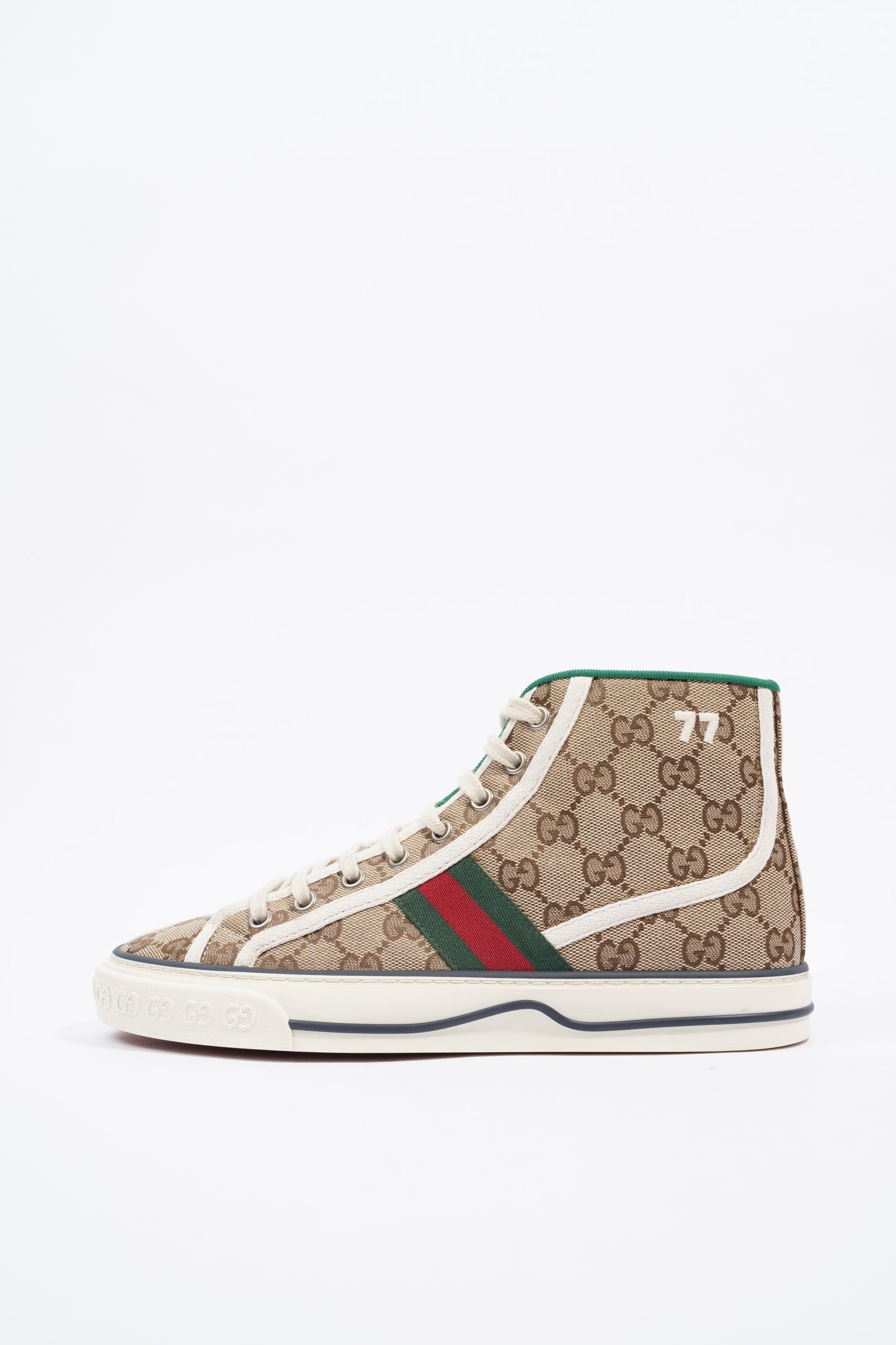 Gucci Tennis 1997 High Top Sneaker Supreme / Red / Green EU 38 / UK 5