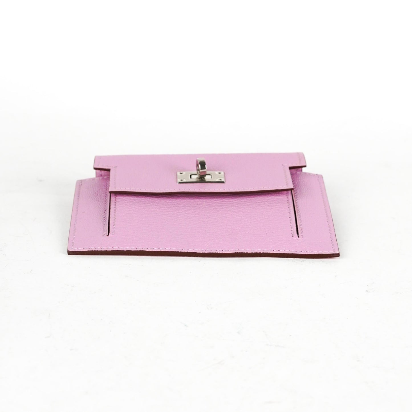 Hermes Kelly Compact Wallet Mauve Sylvestre