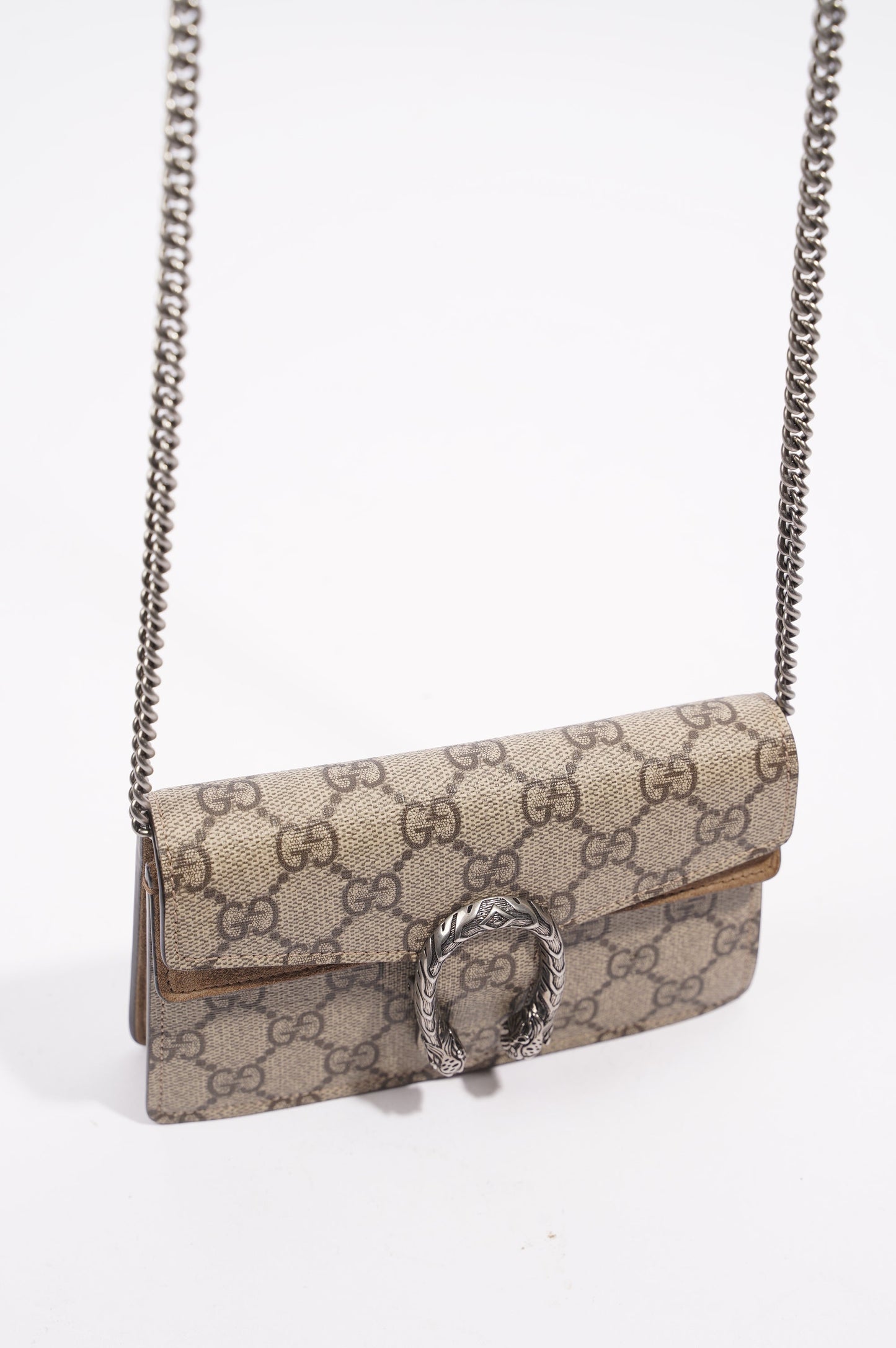 Gucci Womens Dionysus Super Mini Brown Canvas
