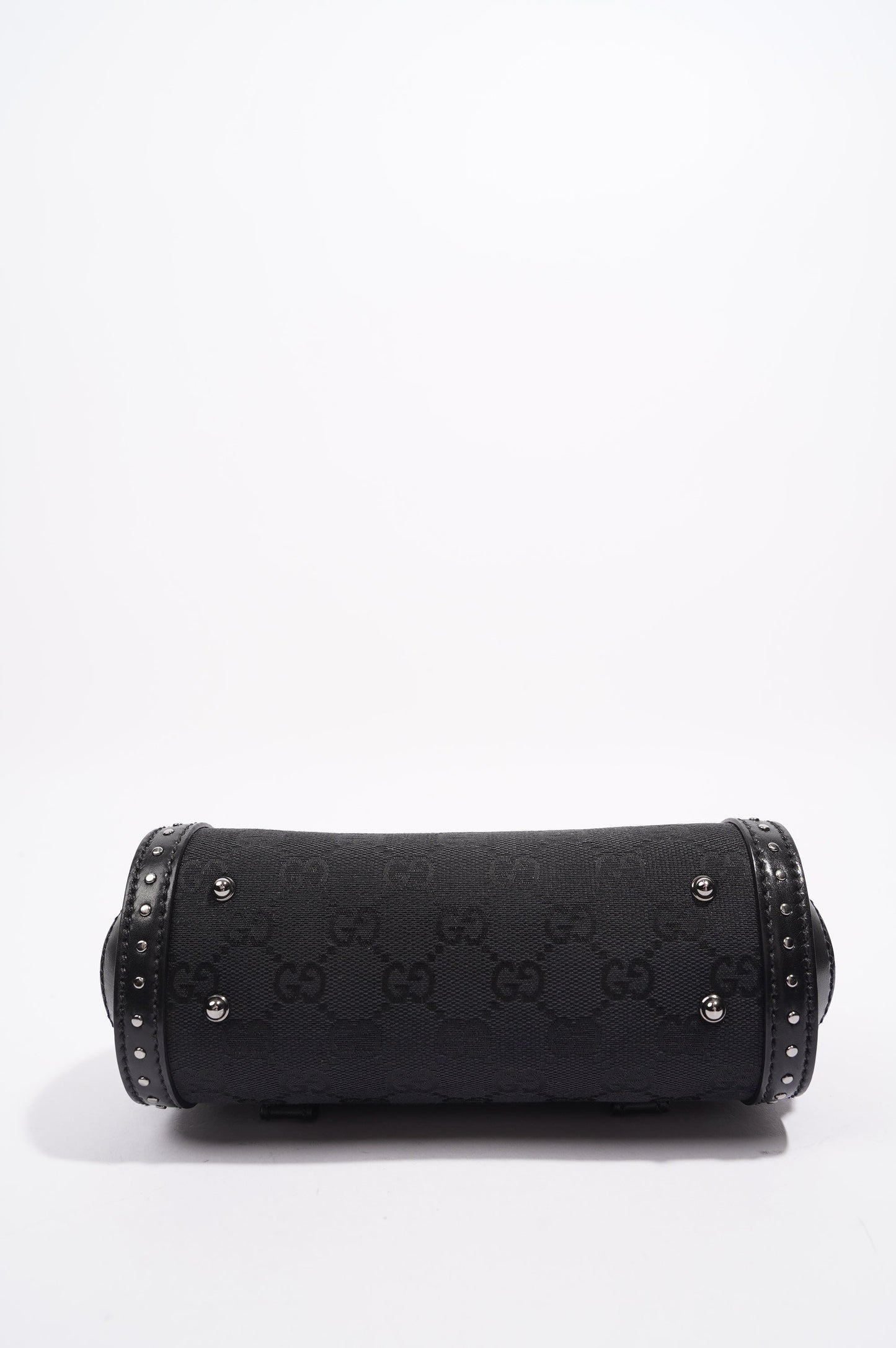 Gucci Womens Vintage Bamboo Top Handle Black
