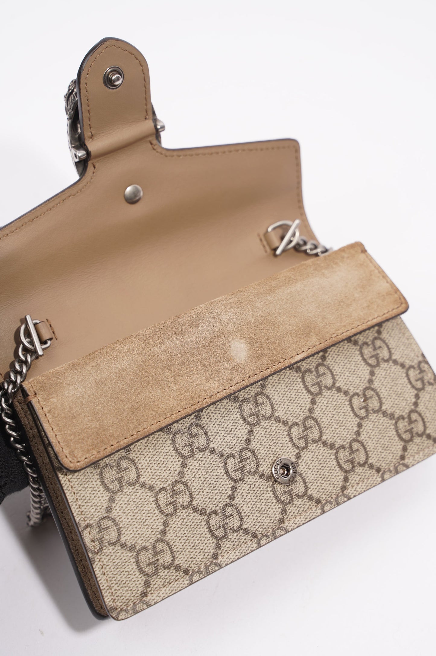 Gucci Womens Dionysus Super Mini Brown Canvas