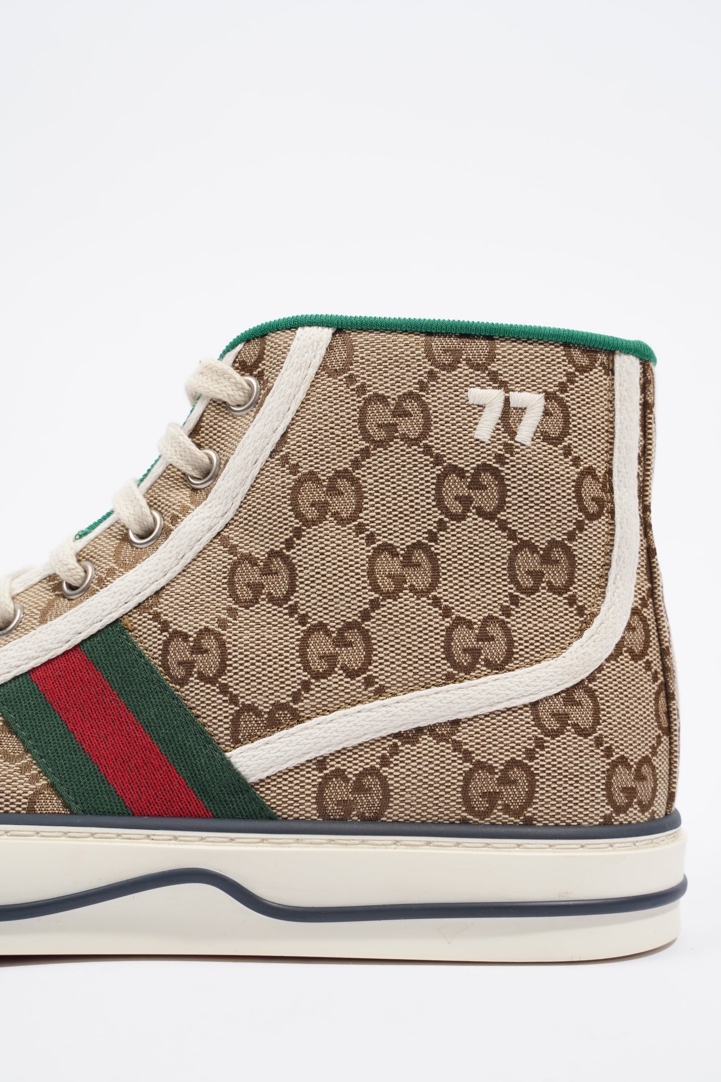 Gucci Tennis 1997 High Top Sneaker Supreme / Red / Green EU 38 / UK 5