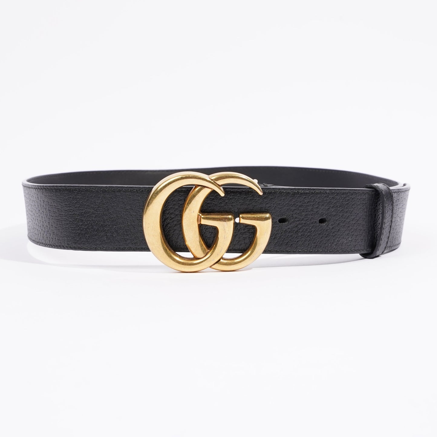 Gucci Womens Marmont Belt Black Leather 85cm - 34"
