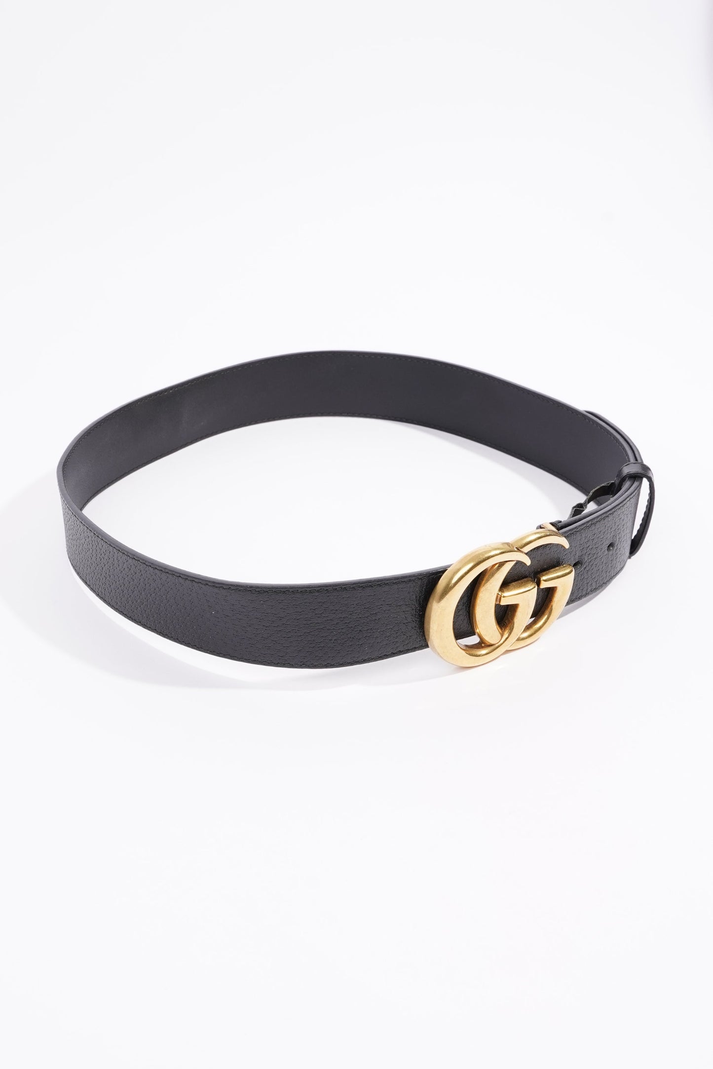 Gucci Womens Marmont Belt Black Leather 85cm - 34"
