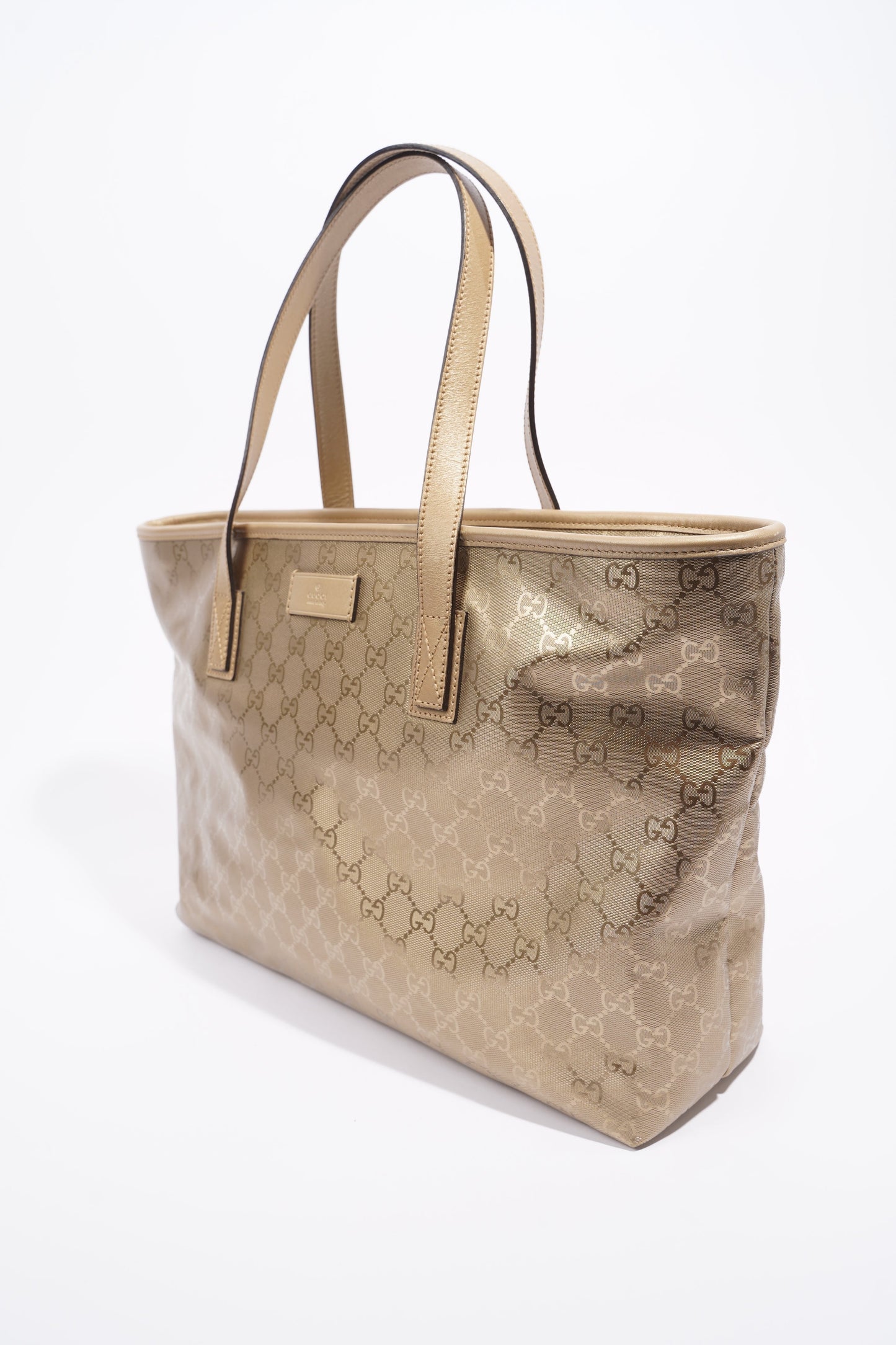 Gucci Womens Vintage Tote Bag Gold