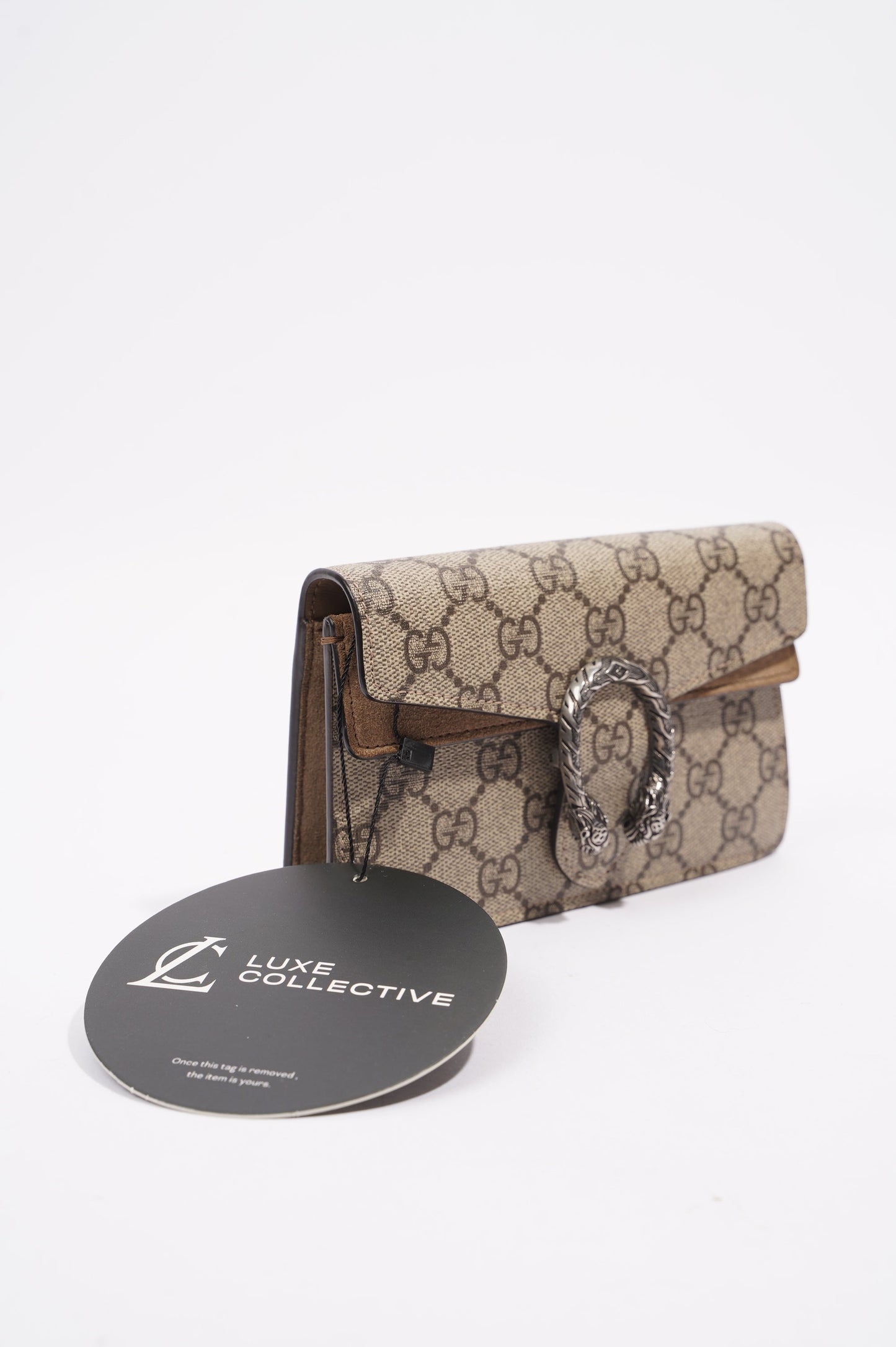 Gucci Womens Dionysus Super Mini Brown Canvas