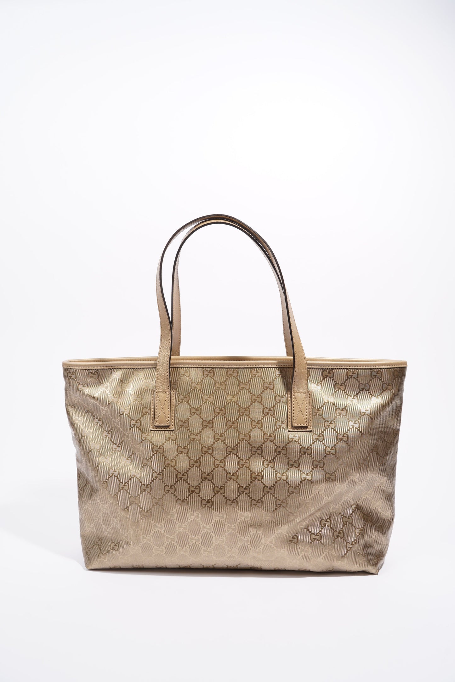 Gucci Womens Vintage Tote Bag Gold