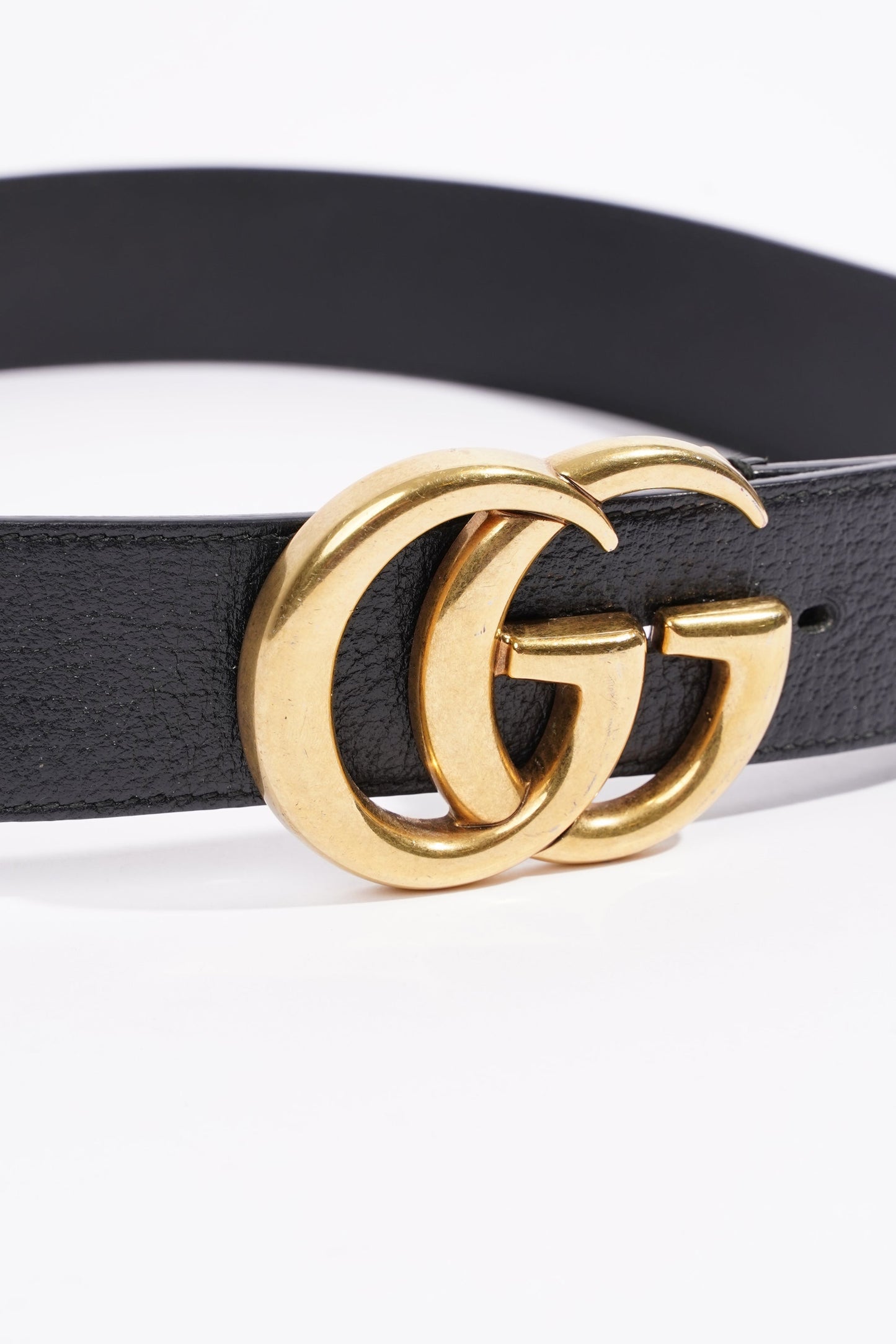 Gucci Womens Marmont Belt Black Leather 85cm - 34"