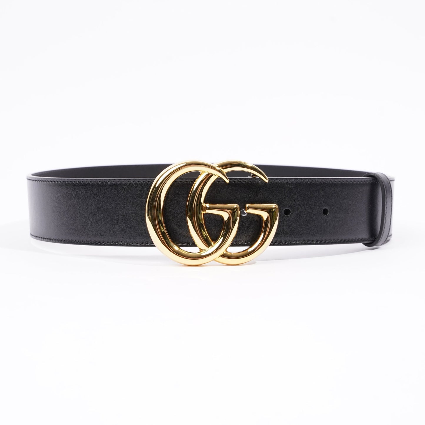 Gucci Womens Marmont Belt Black Leather 75cm - 30"