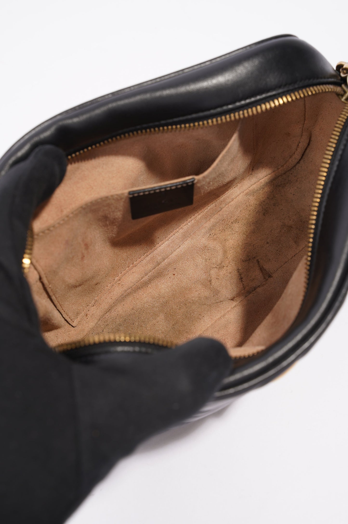 Gucci Womens Marmont Zip Black / Gold Small