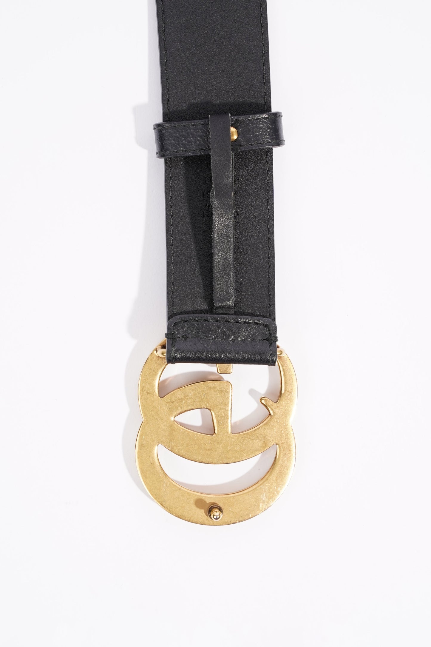 Gucci Womens Marmont Belt Black Leather 85cm - 34"