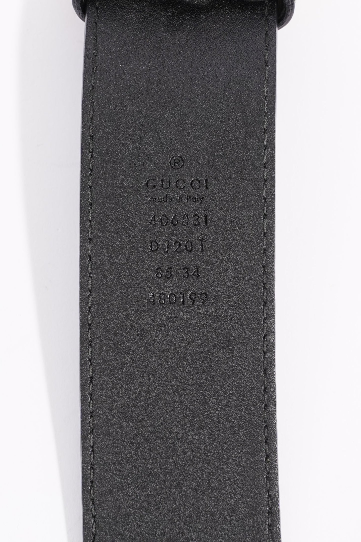 Gucci Womens Marmont Belt Black Leather 85cm - 34"