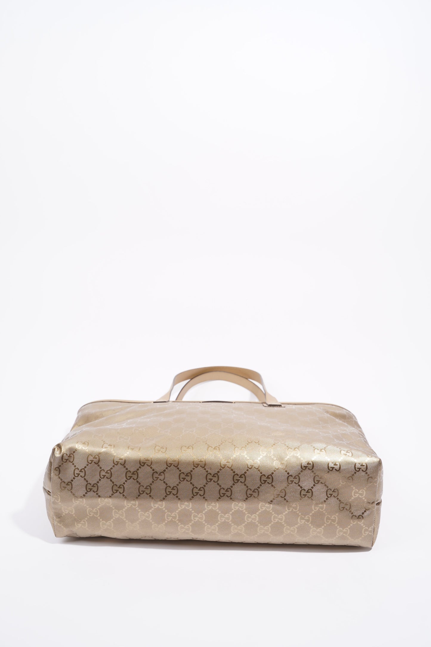 Gucci Womens Vintage Tote Bag Gold