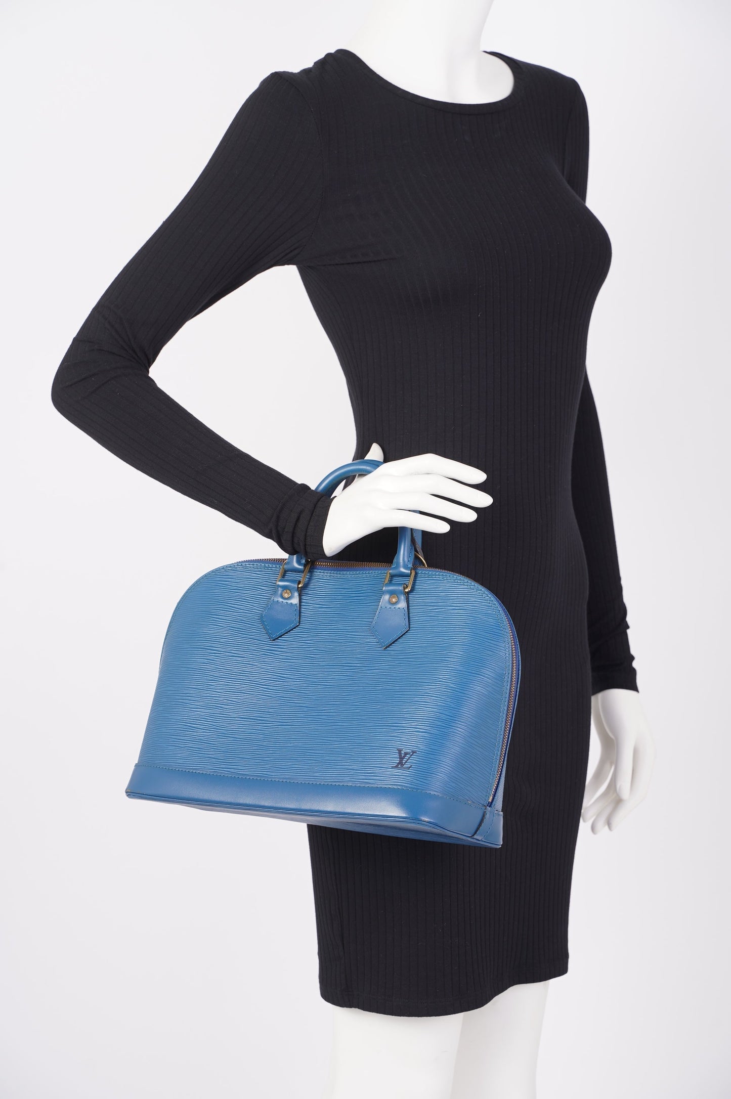 Louis Vuitton Alma Blue Epi Leather PM