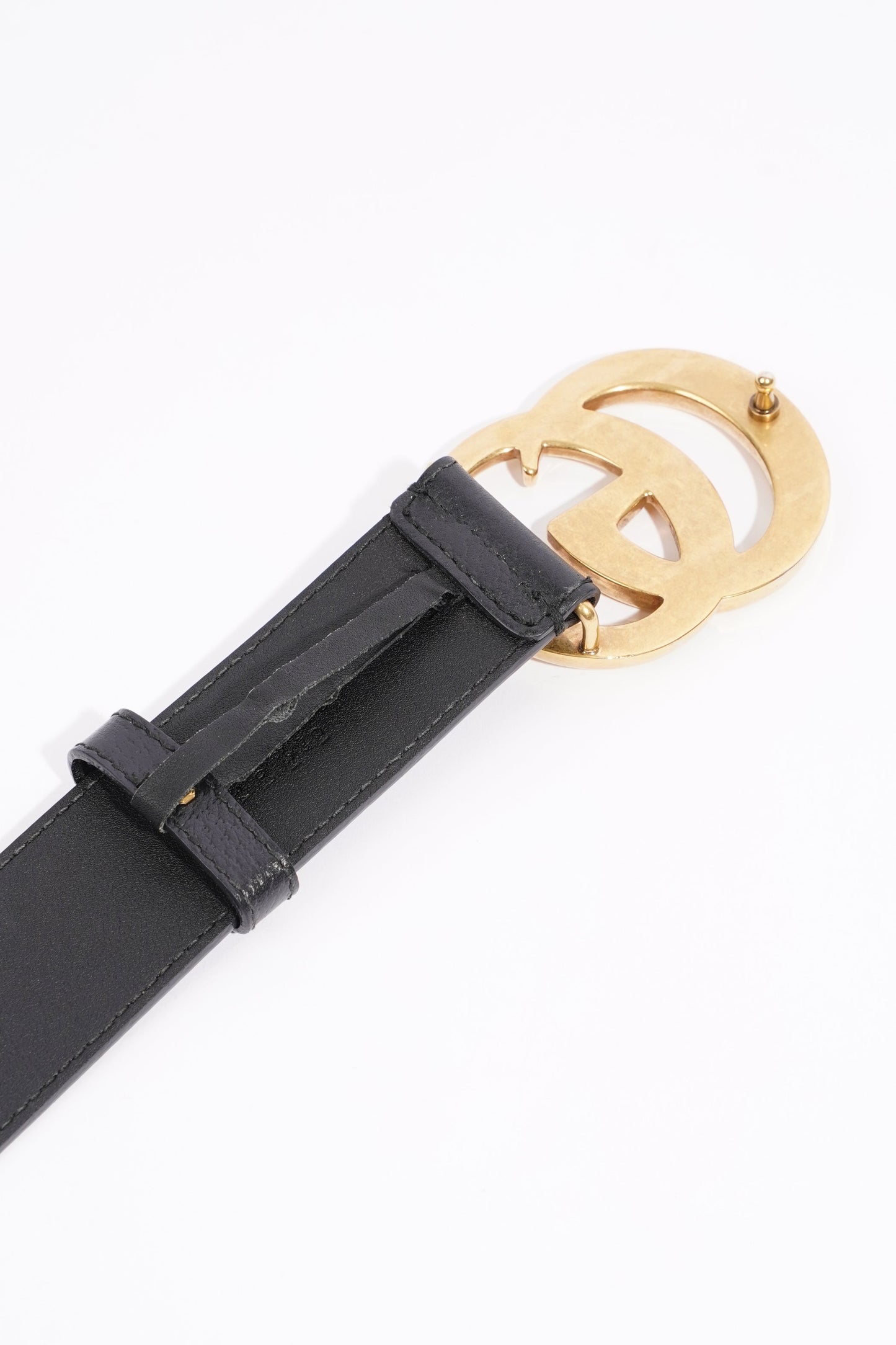 Gucci Womens Marmont Belt Black Leather 85cm - 34"