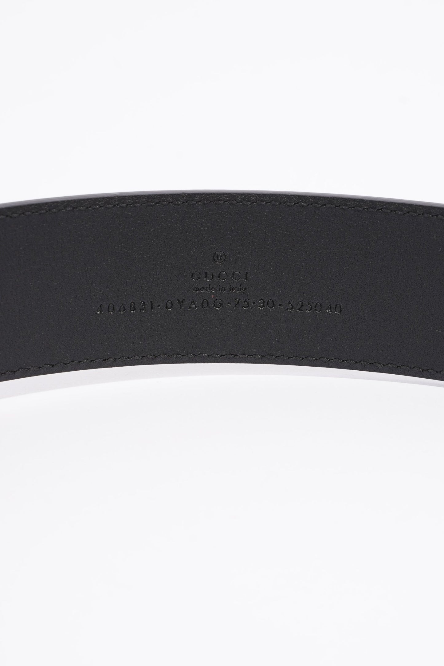 Gucci Womens Marmont Belt Black Leather 75cm - 30"