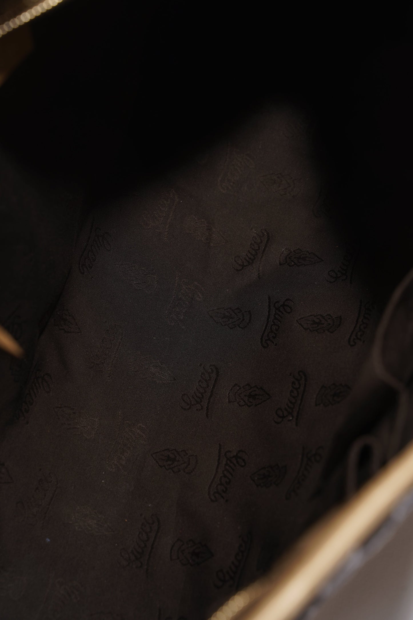Gucci Womens Vintage Tote Bag Gold