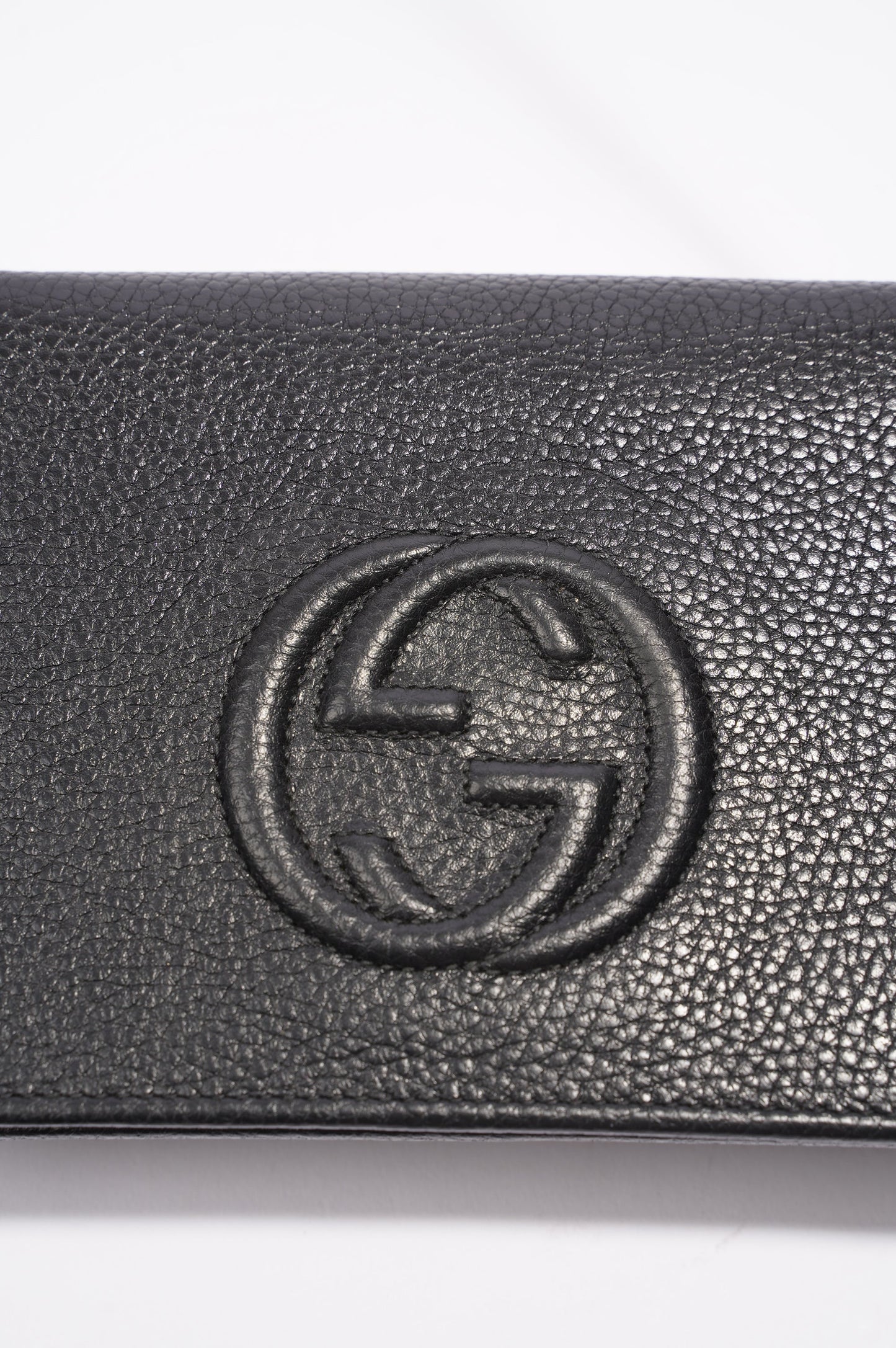 Gucci Soho Wallet on Chain Black Leather