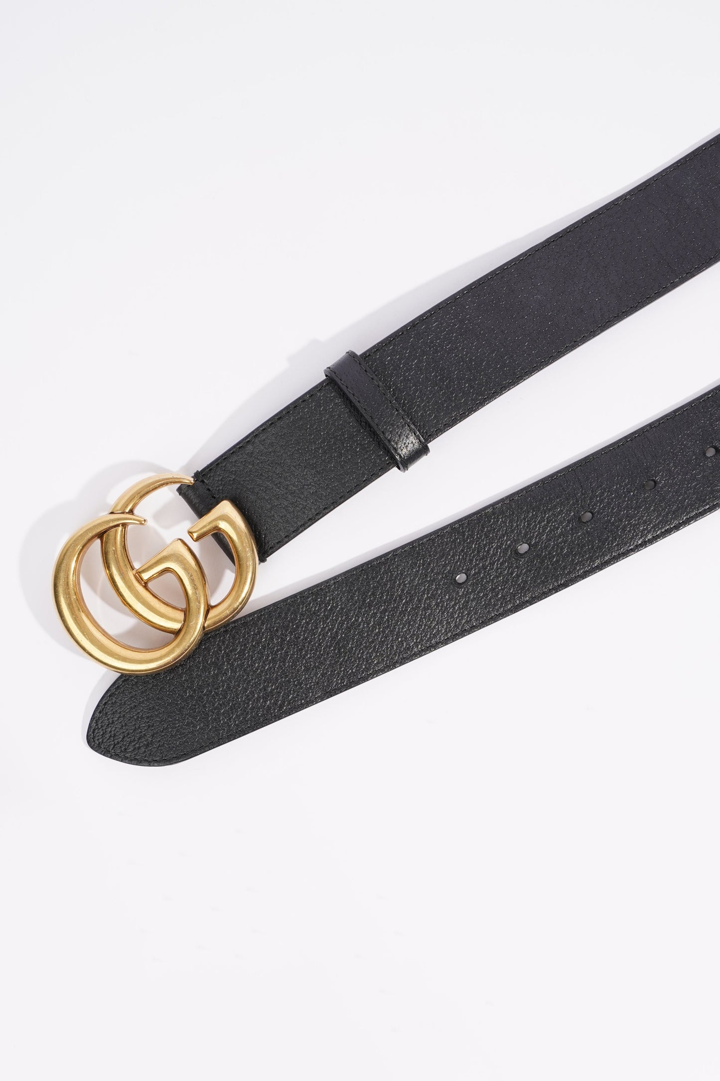 Gucci Womens Marmont Belt Black Leather 85cm - 34"