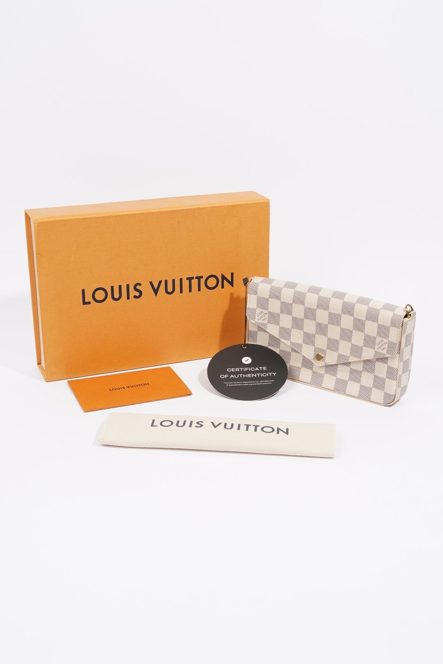 Louis Vuitton Felicie Pochette Damier Azur Canvas