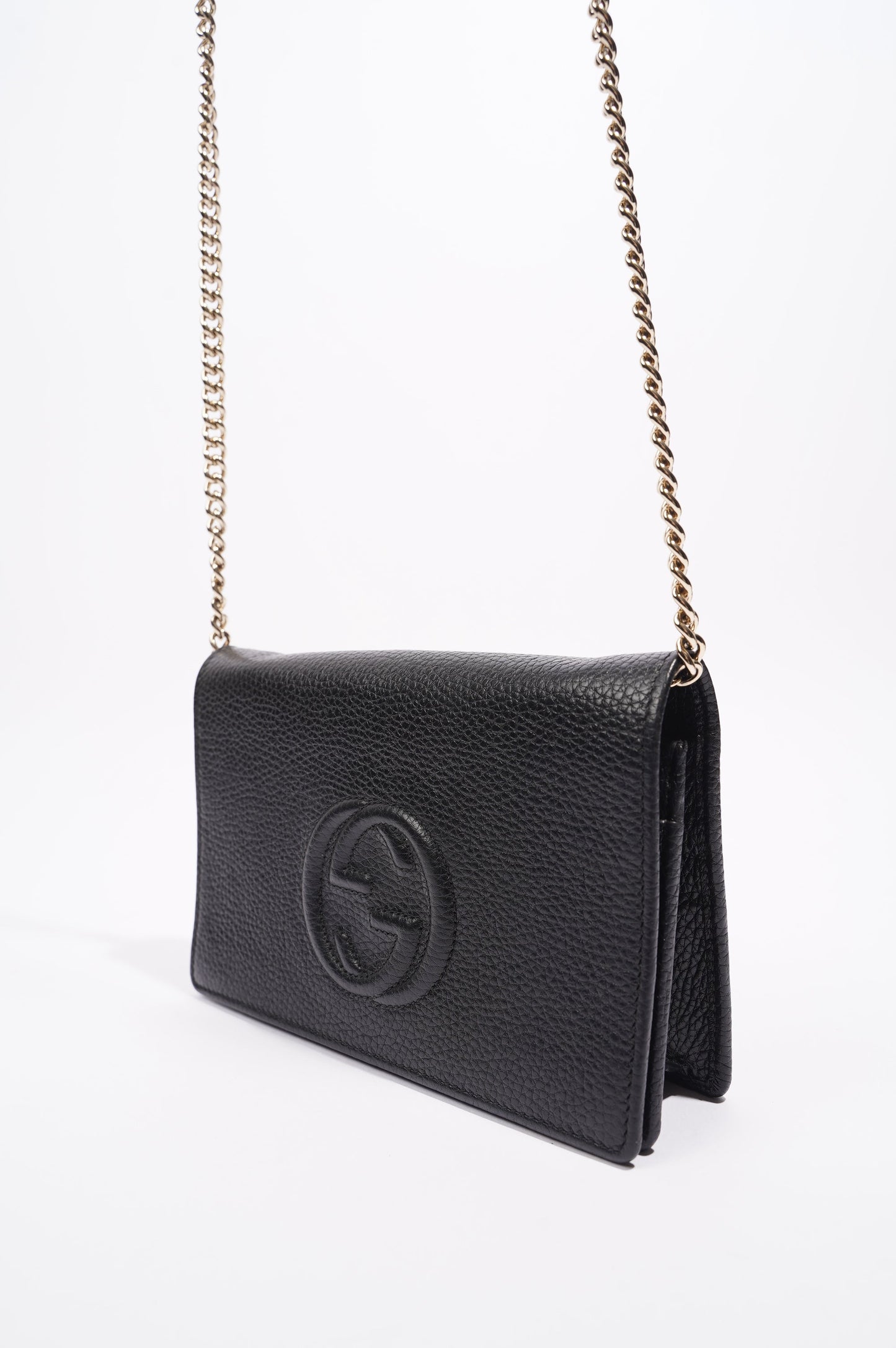 Gucci Soho Wallet on Chain Black Leather