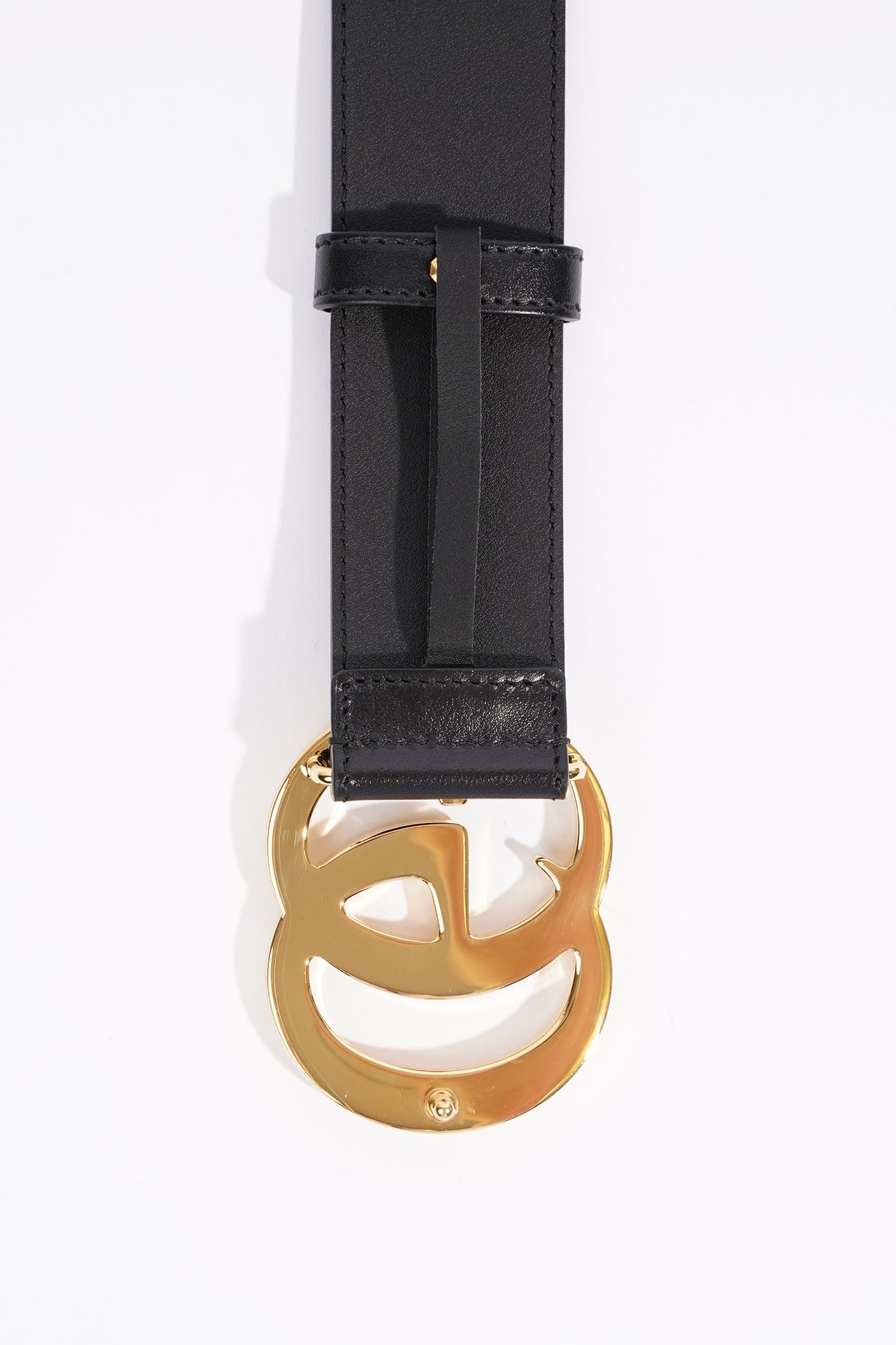 Gucci Womens Marmont Belt Black Leather 75cm - 30"