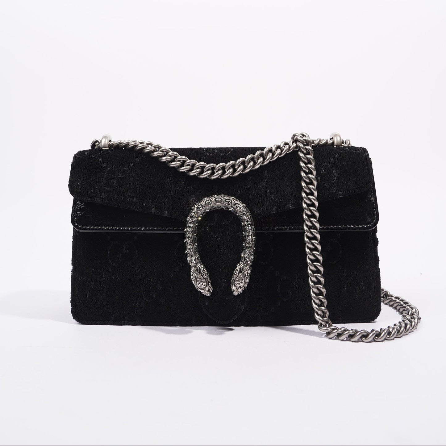 Gucci Womens Dionysus Black Velvet Small