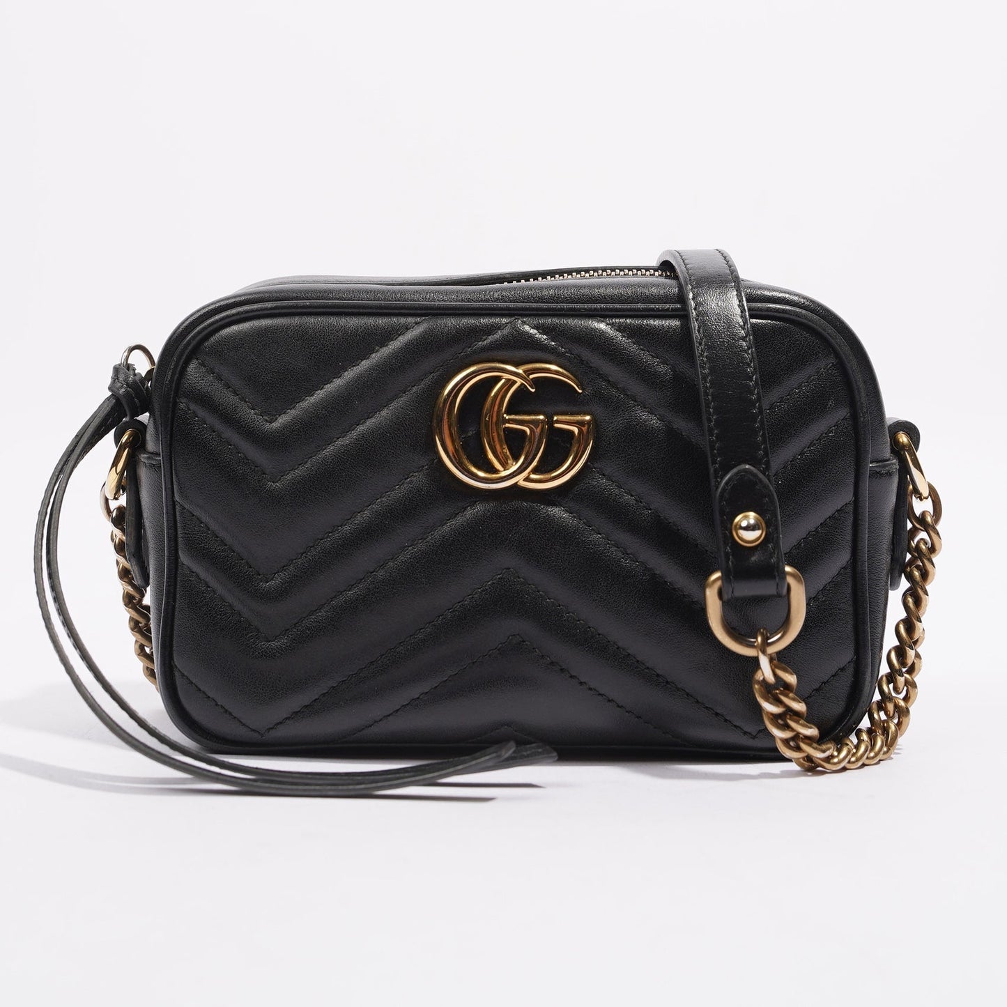 Gucci Womens GG Marmont Black Mini