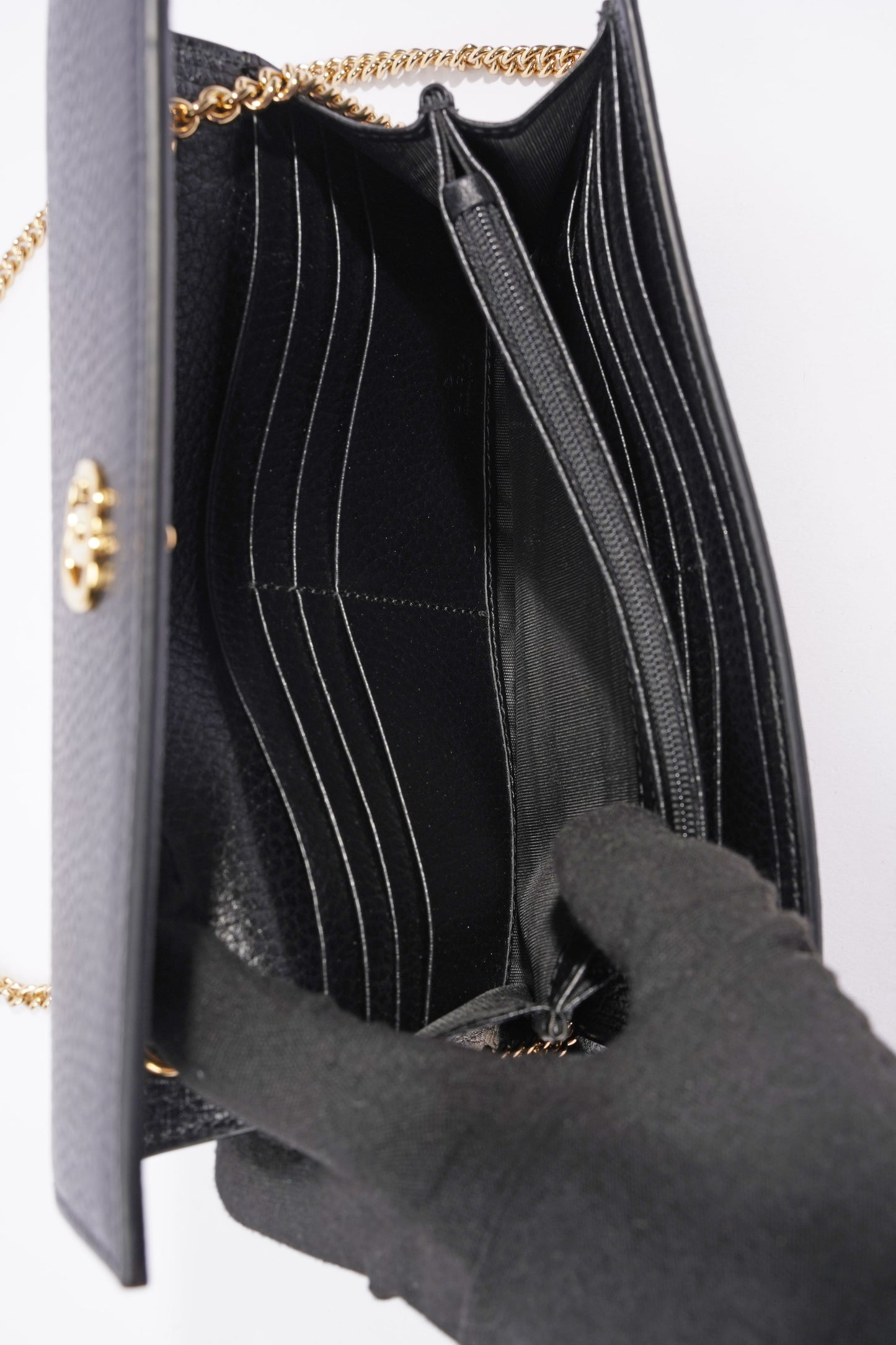 Gucci GG Marmont Chain Wallet Monogram Leather / Canvas