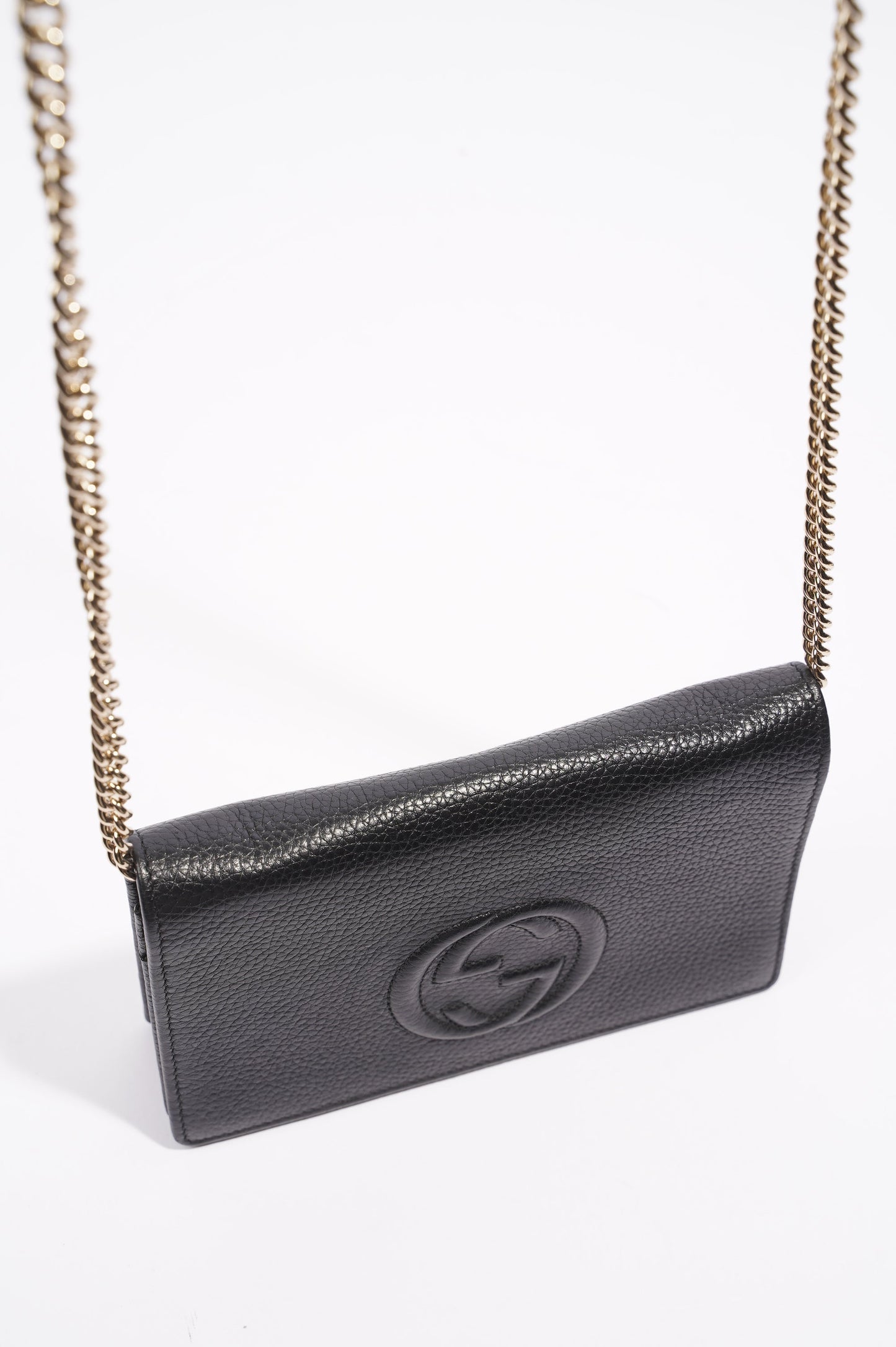 Gucci Soho Wallet on Chain Black Leather