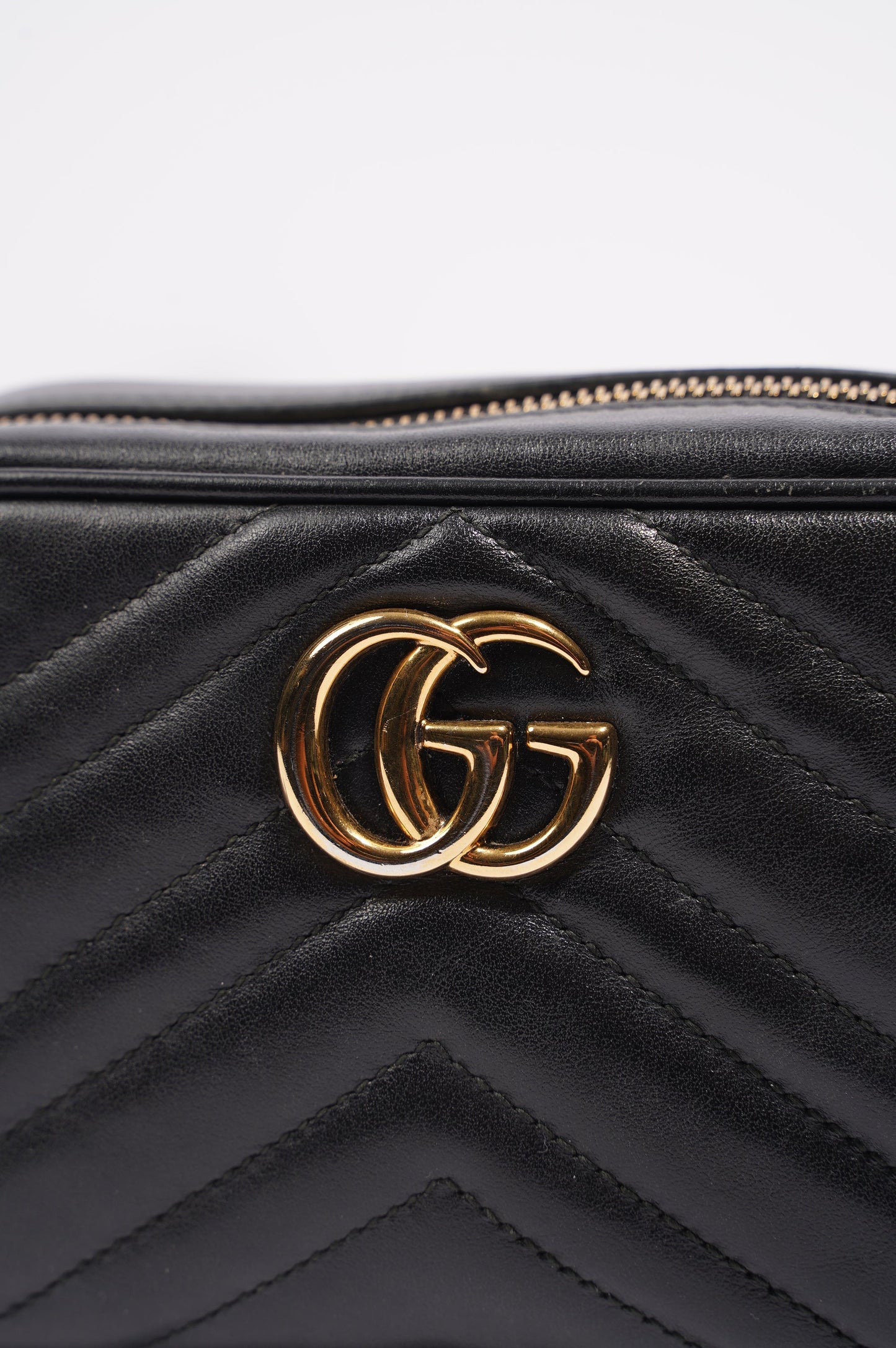 Gucci Womens GG Marmont Black Mini