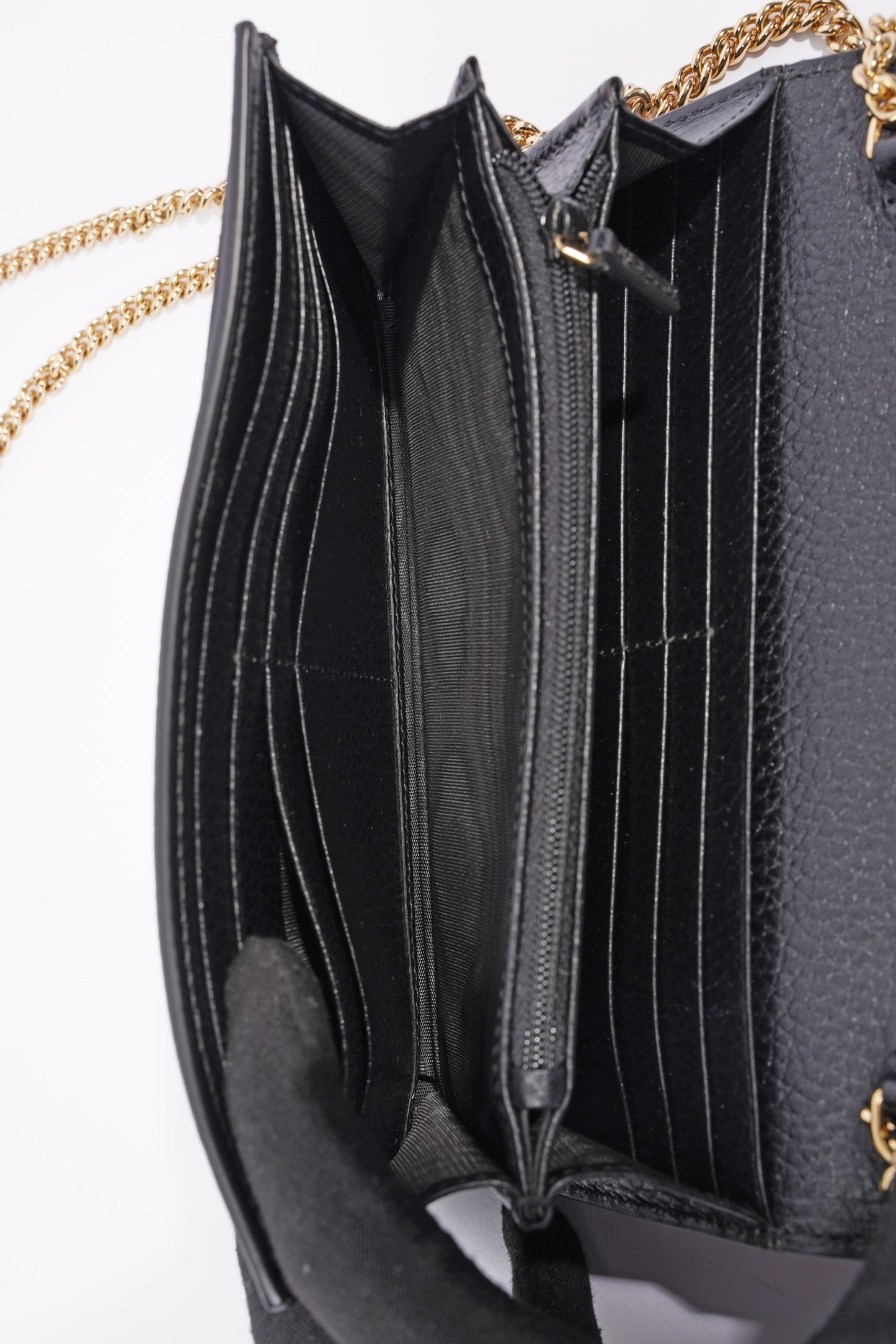 Gucci GG Marmont Chain Wallet Monogram Leather / Canvas
