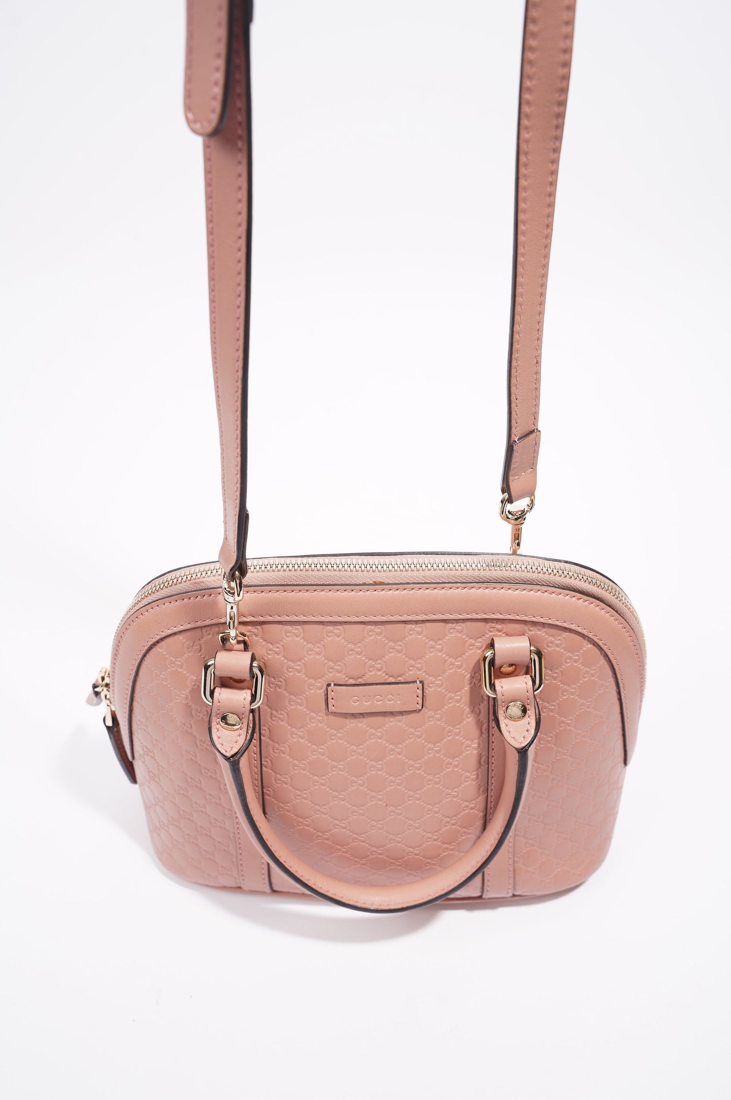 Gucci Dome Bag Pink Guccissima Mini