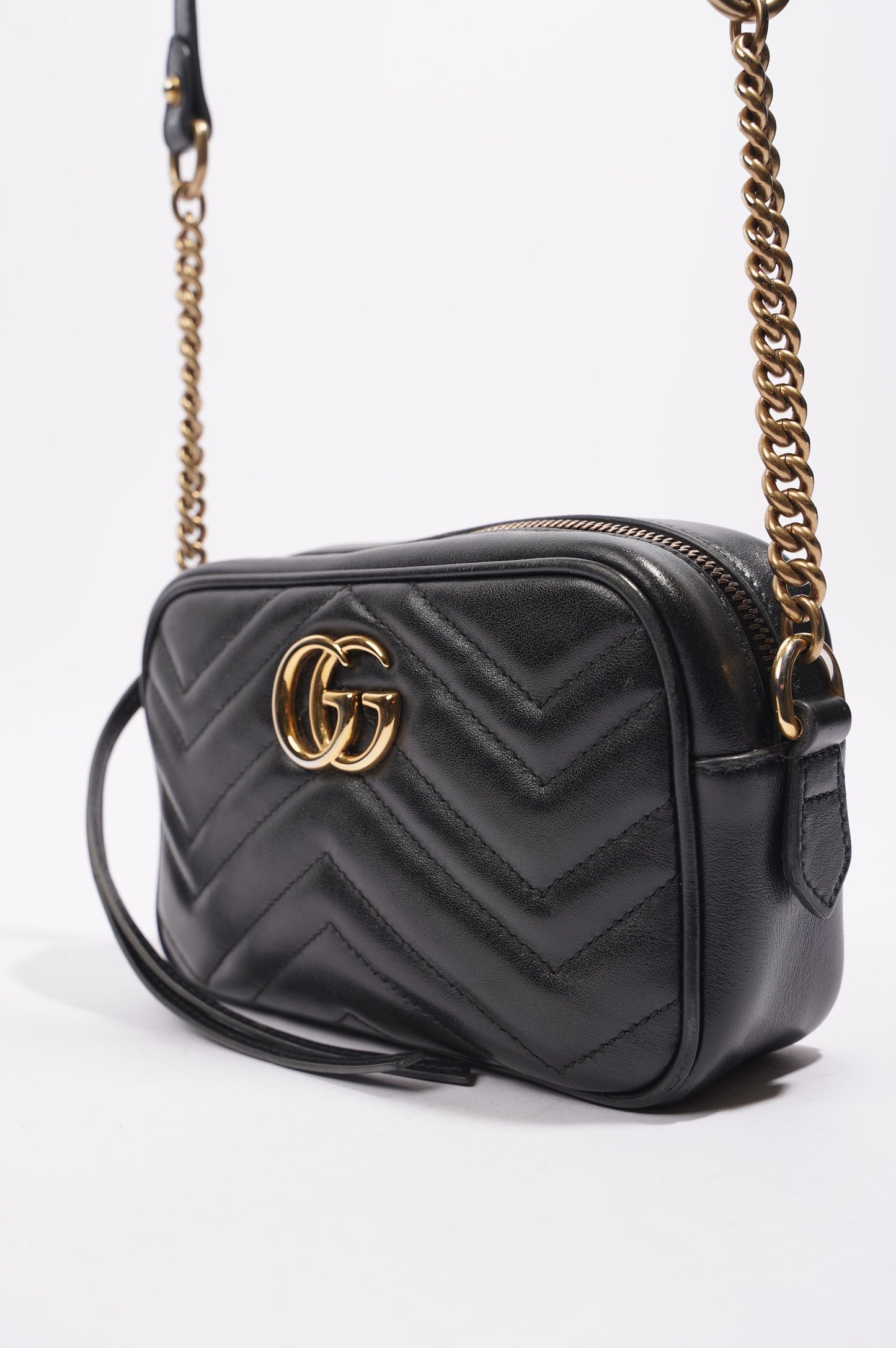 Gucci Womens GG Marmont Black Mini
