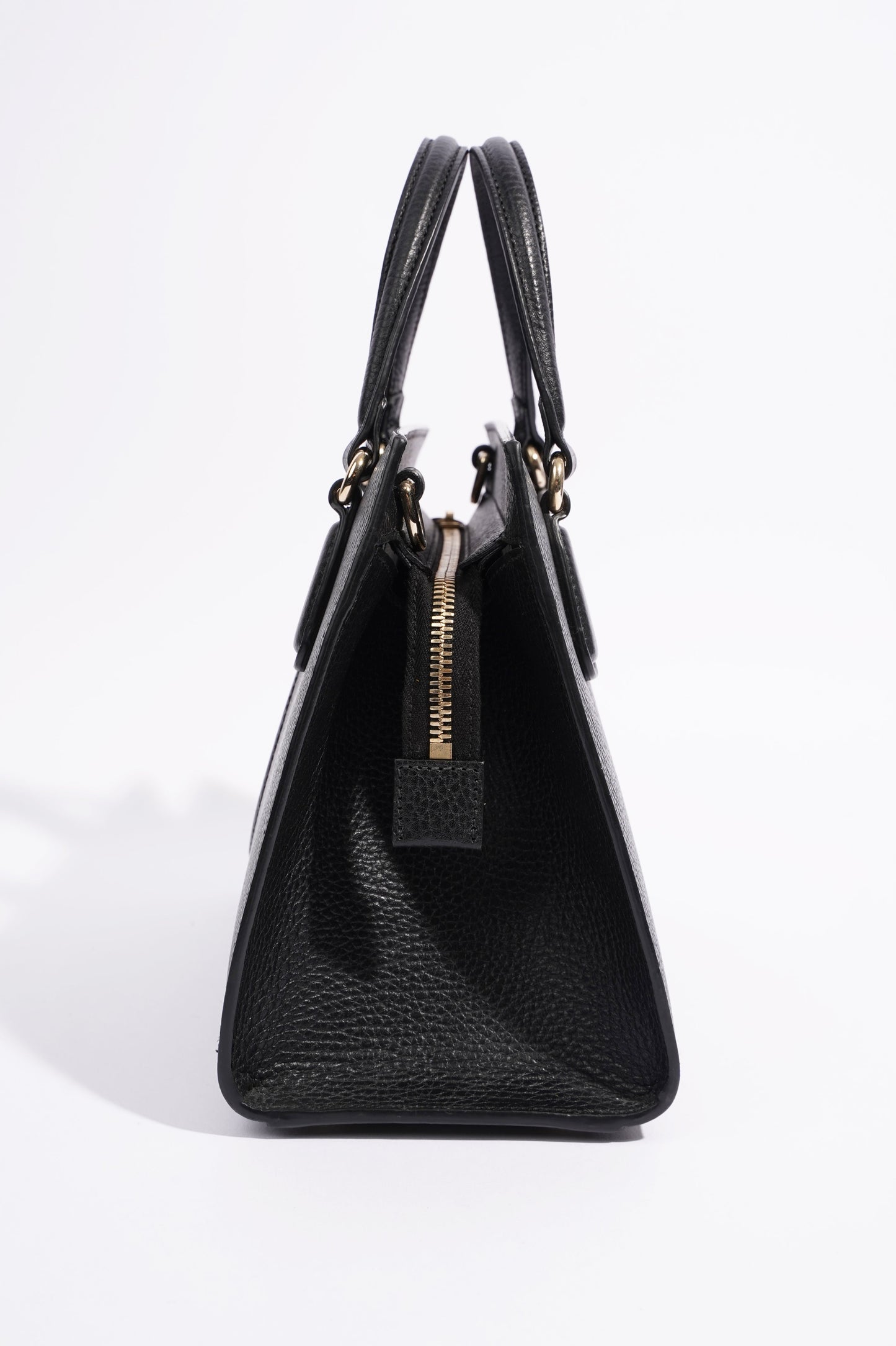 Gucci Womens Soho Tote Bag Black Leather Small