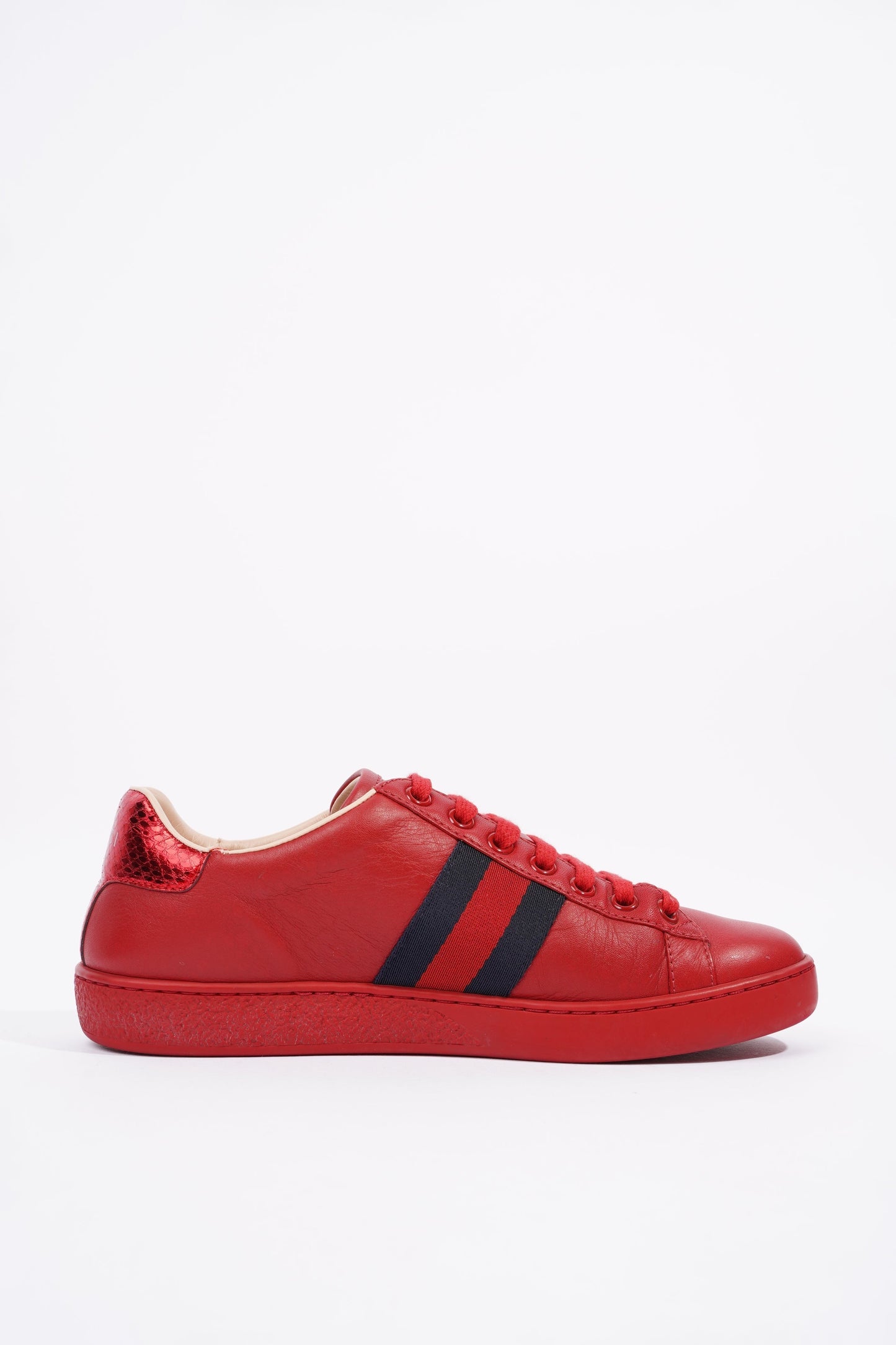 Gucci Ace Low Red / Blue Tab EU 36 / UK 3