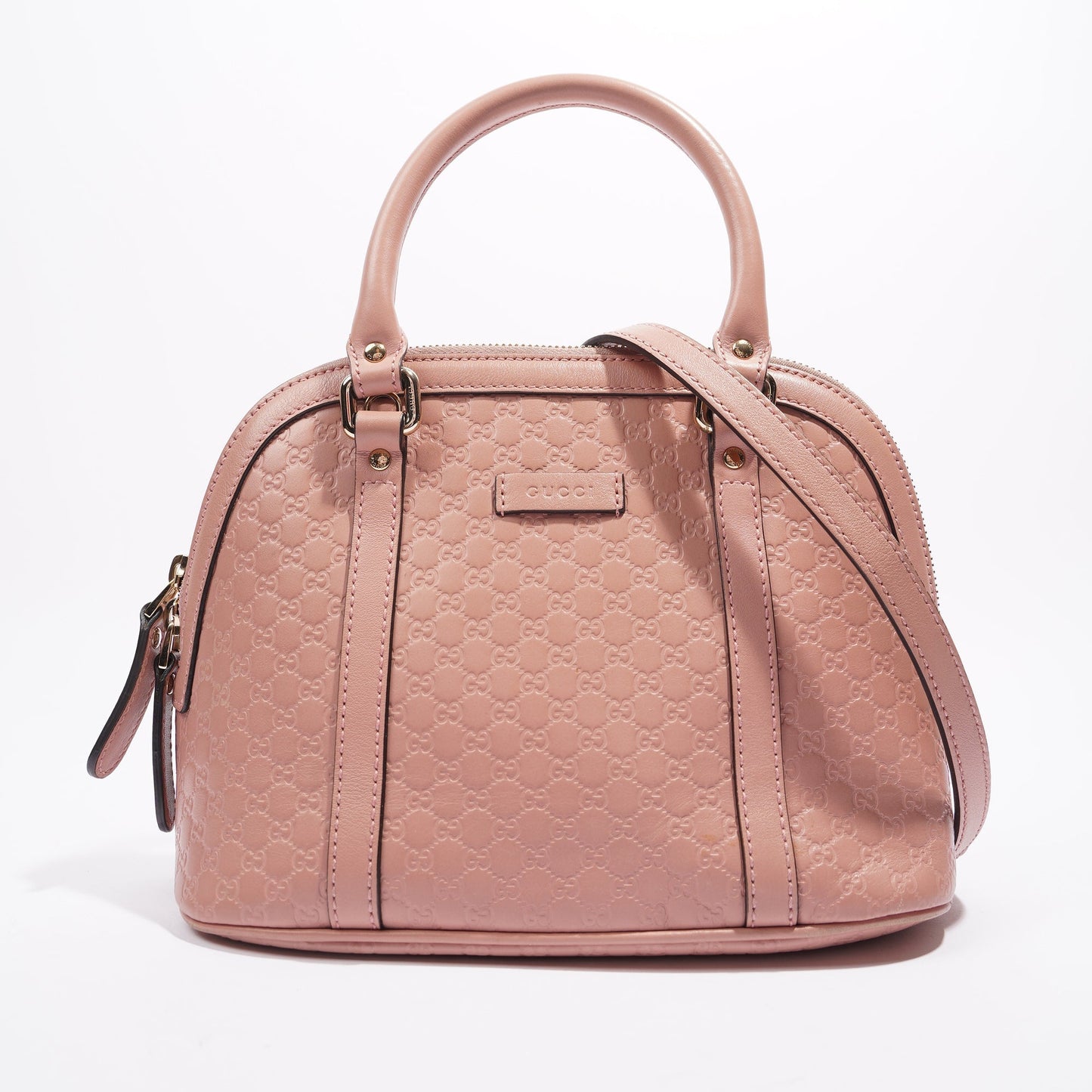 Gucci Dome Bag Pink Guccissima Mini